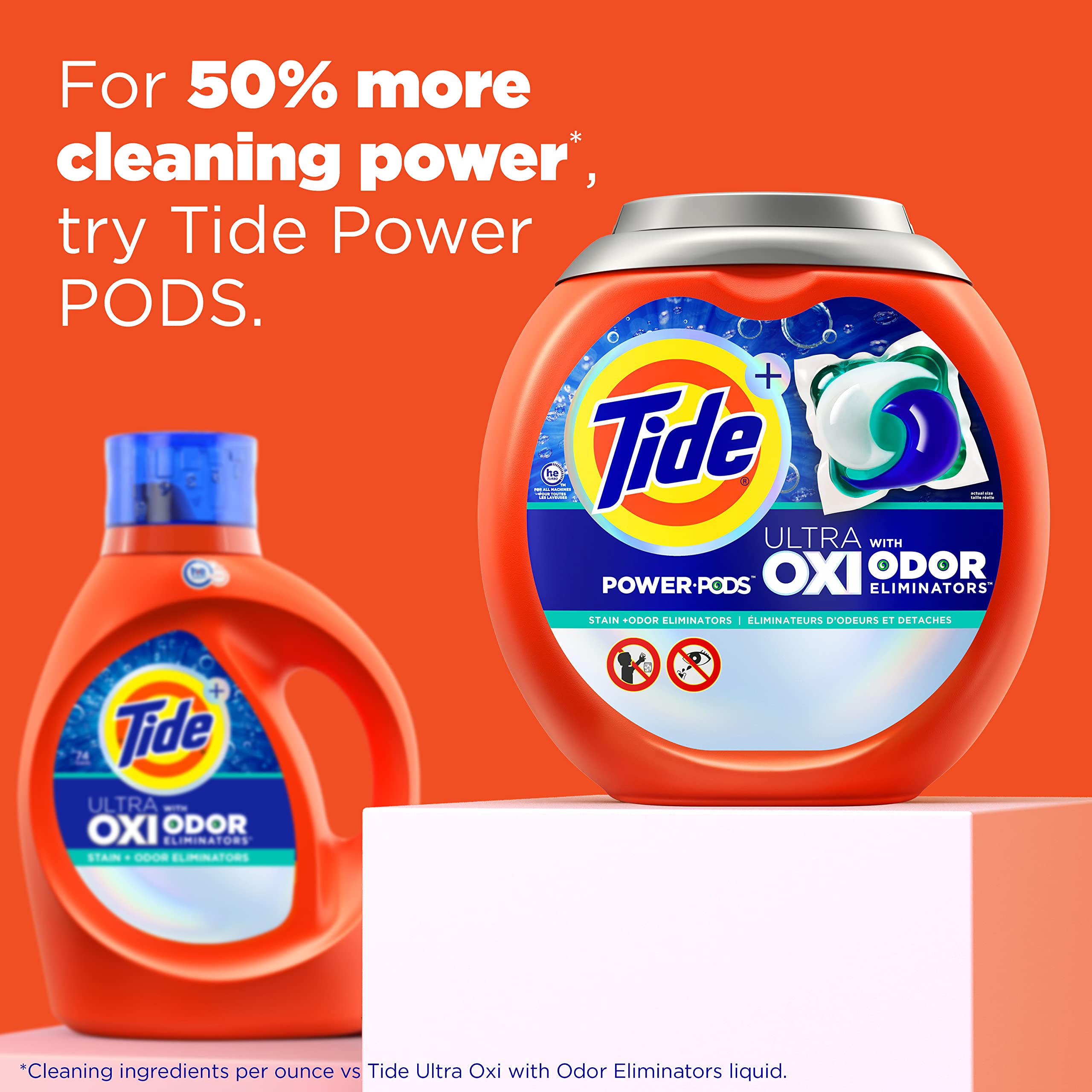 Foto 3 pulgar | Detergente Para Ropa Tide Ultra Oxi Con Eliminadores De Olores 2.48 L - Venta Internacional.