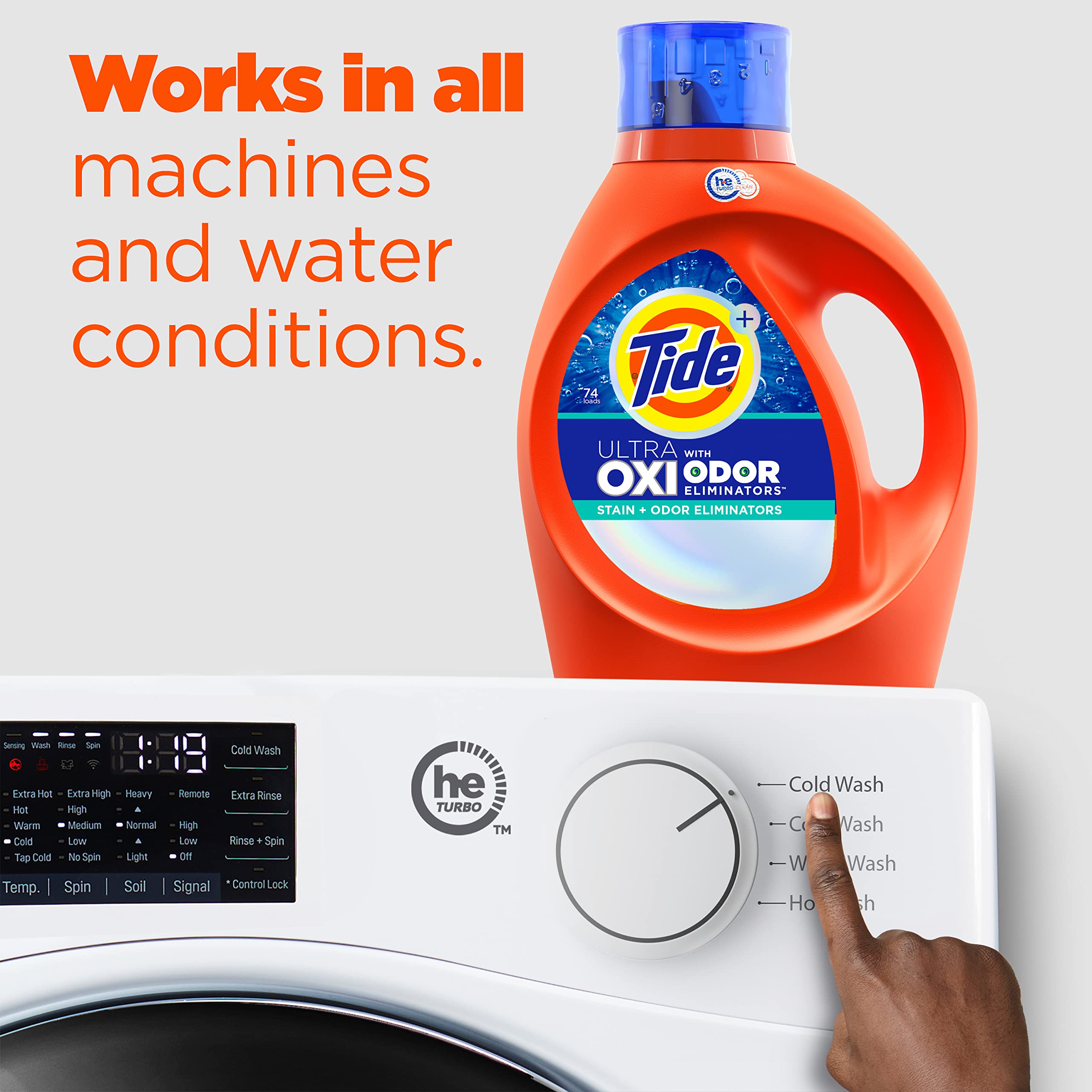 Foto 6 pulgar | Detergente Para Ropa Tide Ultra Oxi Con Eliminadores De Olores 2.48 L - Venta Internacional.