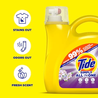 Foto 4 | Detergente Para Ropa Tide Simply Clean & Fresh, 3,47 L, 89 Cargas - Venta Internacional.