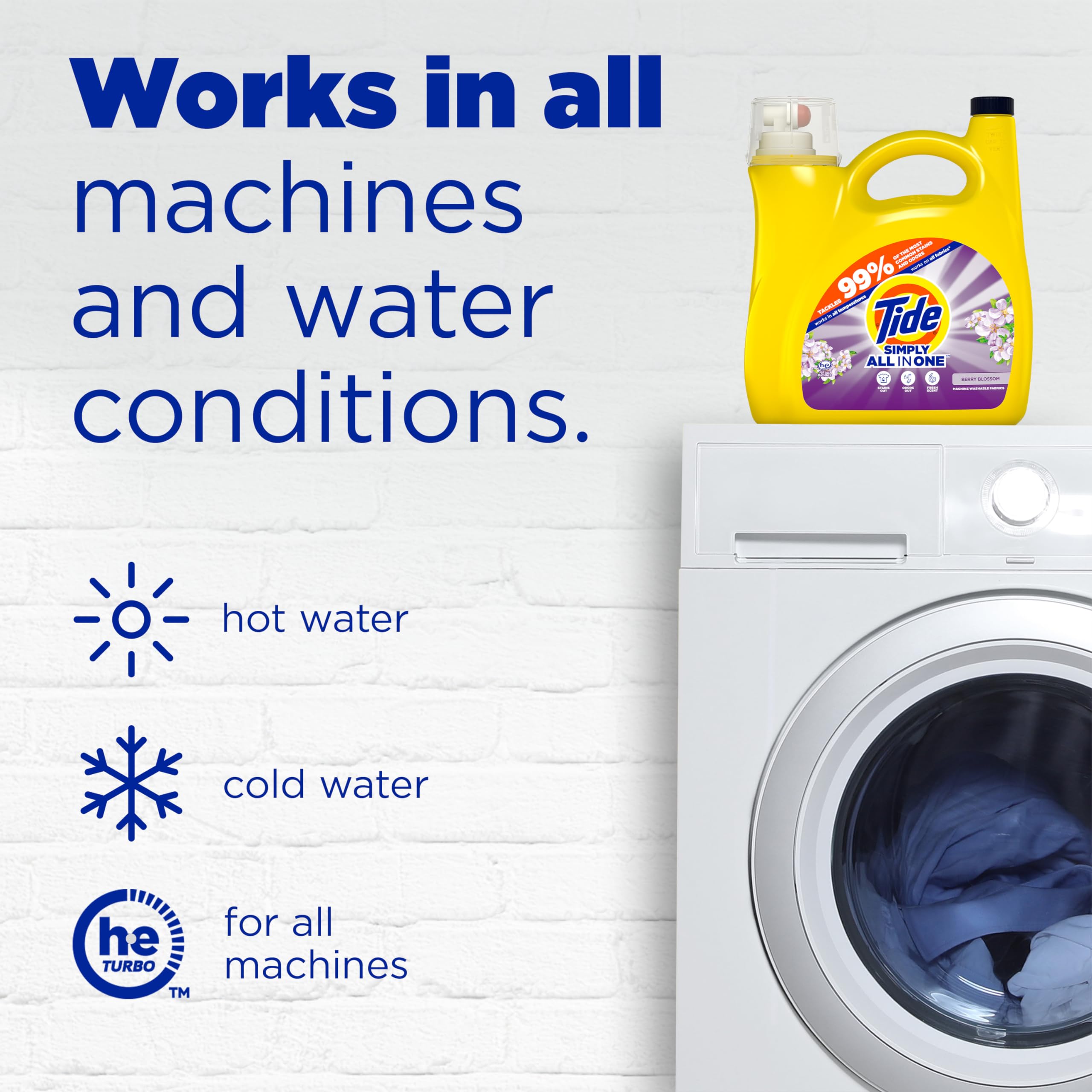 Foto 6 pulgar | Detergente Para Ropa Tide Simply Clean & Fresh, 3,47 L, 89 Cargas - Venta Internacional.