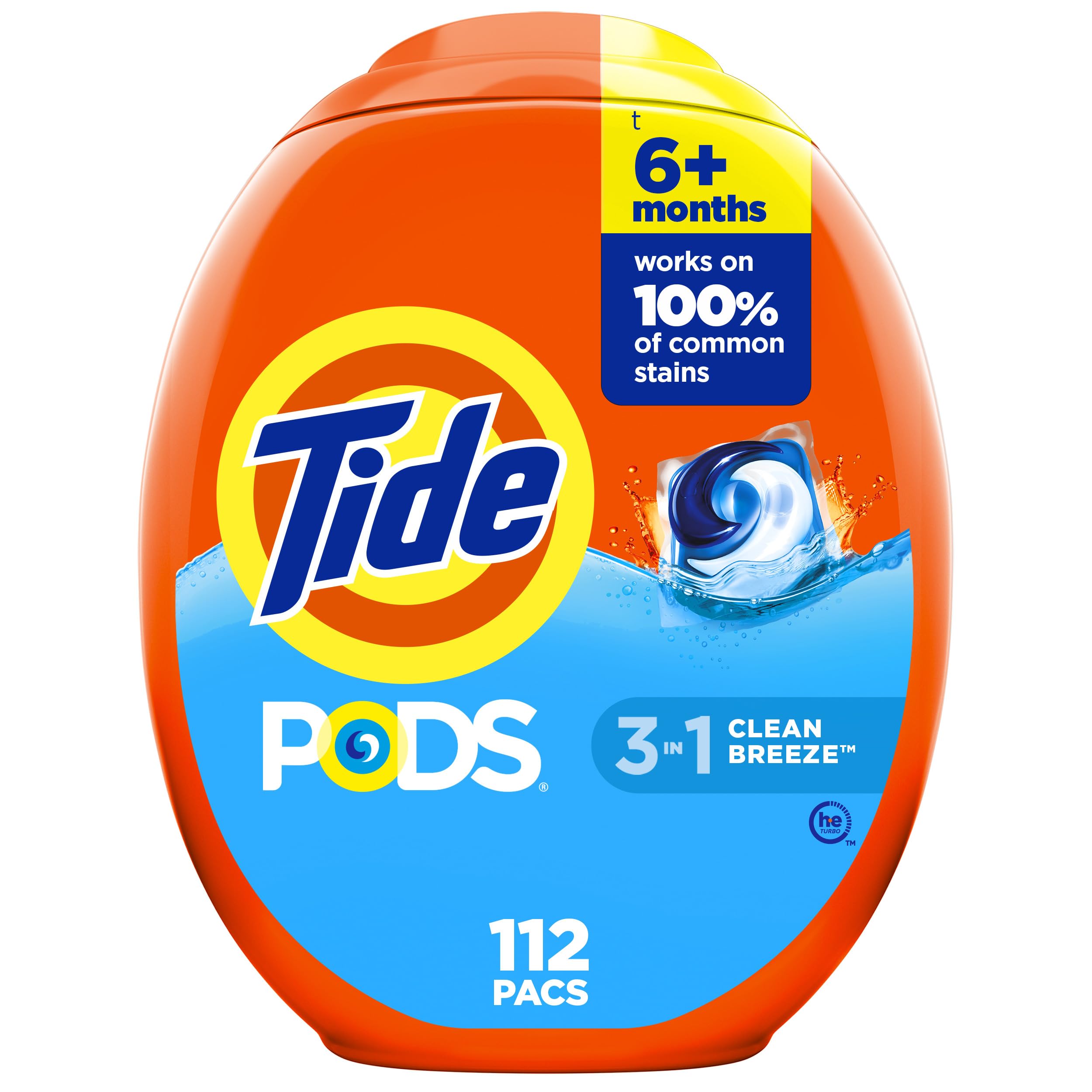 Foto 2 pulgar | Detergente Para Ropa Pacs Tide Pods 112 Unidades Clean Breeze - Venta Internacional.
