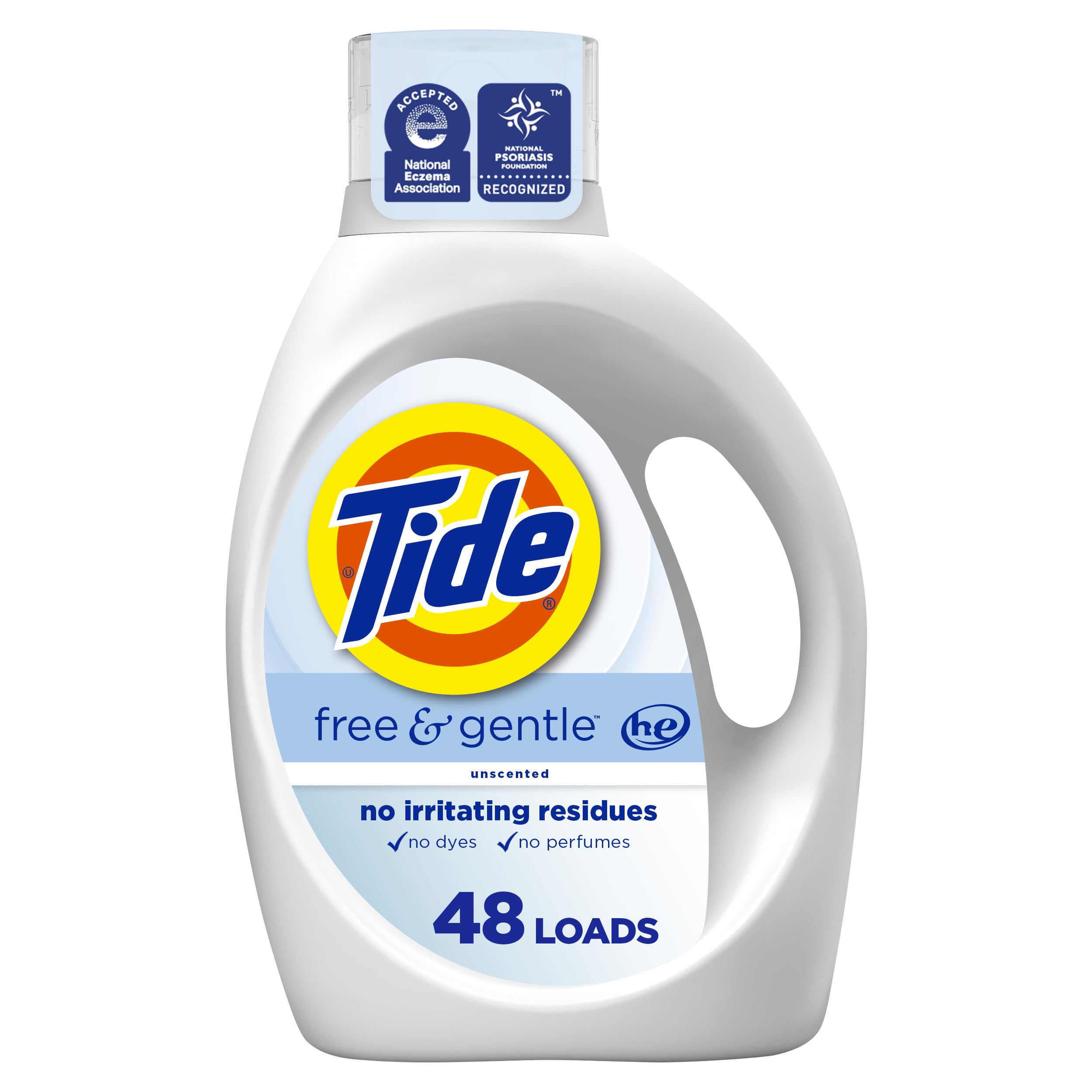 Foto 2 pulgar | Detergente Para Ropa Tide Free & Gentle, 1,86 L, 48 Cargas He - Venta Internacional.