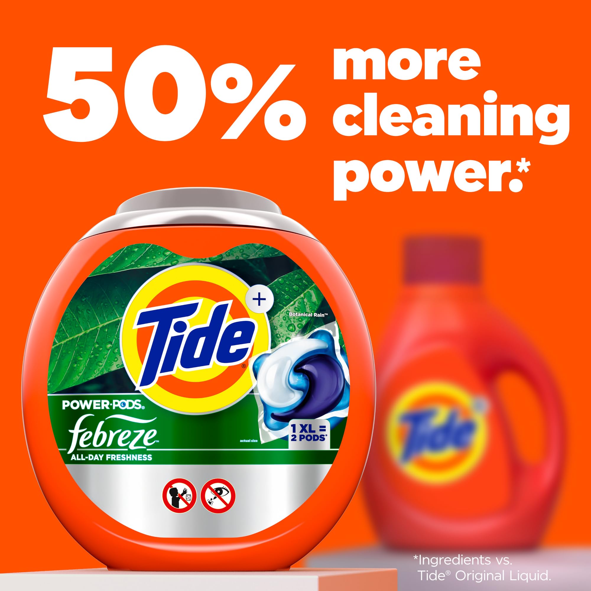 Foto 8 pulgar | Detergente Para Ropa Pacs Tide Power Pods 63 Botanical Rain - Venta Internacional.