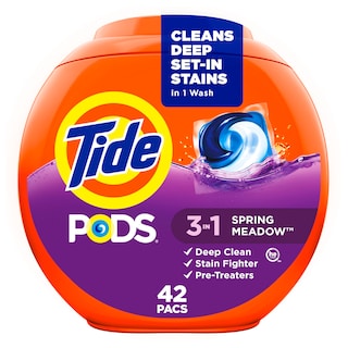 Foto 1 | Detergente Para Ropa Tide Pods Soap Pacs, 42 Unidades Spring Meadow - Venta Internacional.