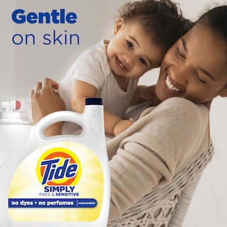 Foto 2 | Detergente Para Ropa Tide Simply Free & Sensitive, 2,75 L, 89 Cargas - Venta Internacional.