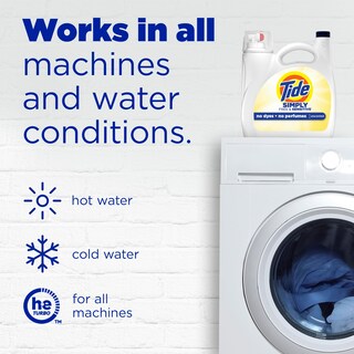 Foto 4 | Detergente Para Ropa Tide Simply Free & Sensitive, 2,75 L, 89 Cargas - Venta Internacional.