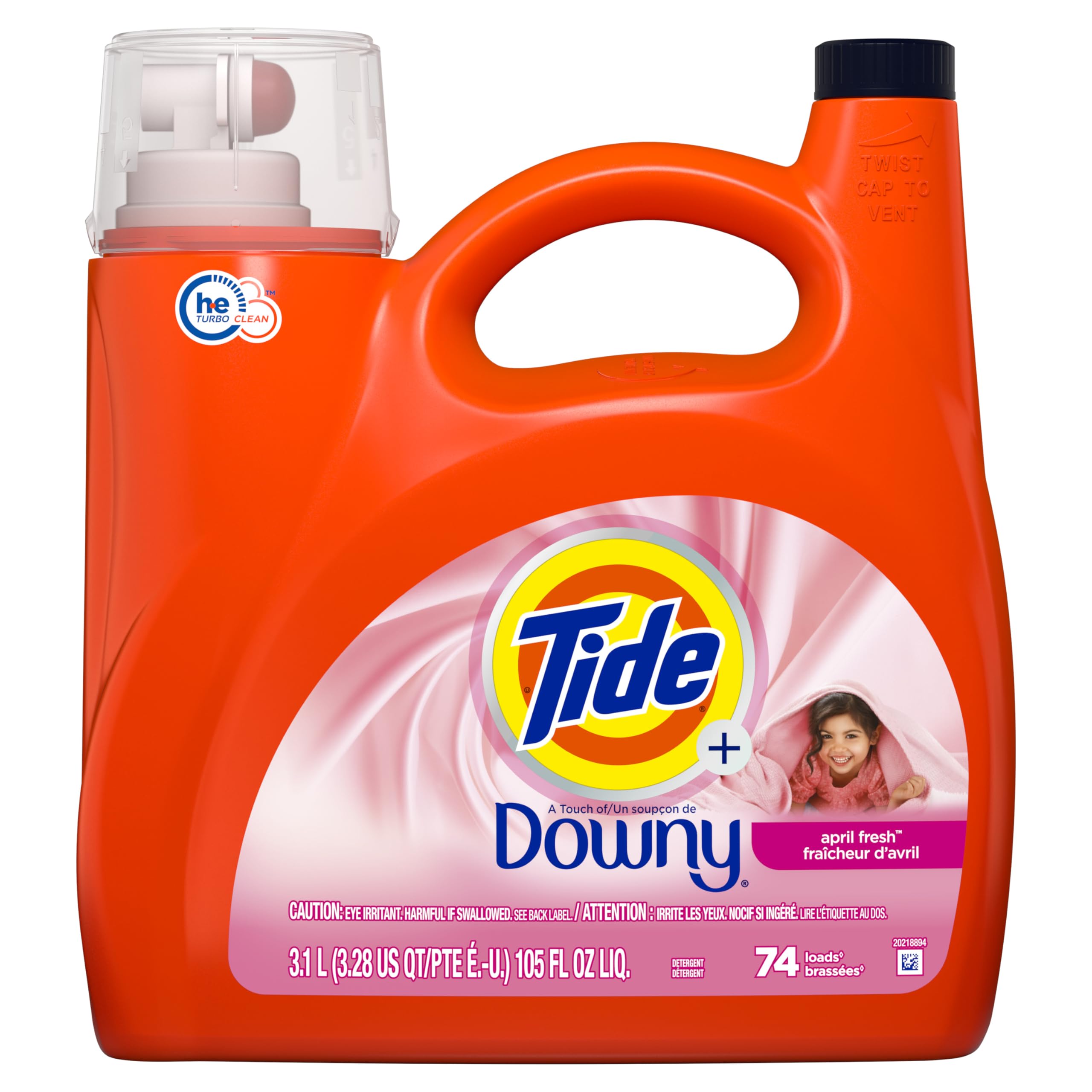 Detergente Para Ropa Tide Plus A Touch Of Downy, 3,11 L, 74 Cargas - Venta Internacional. $884