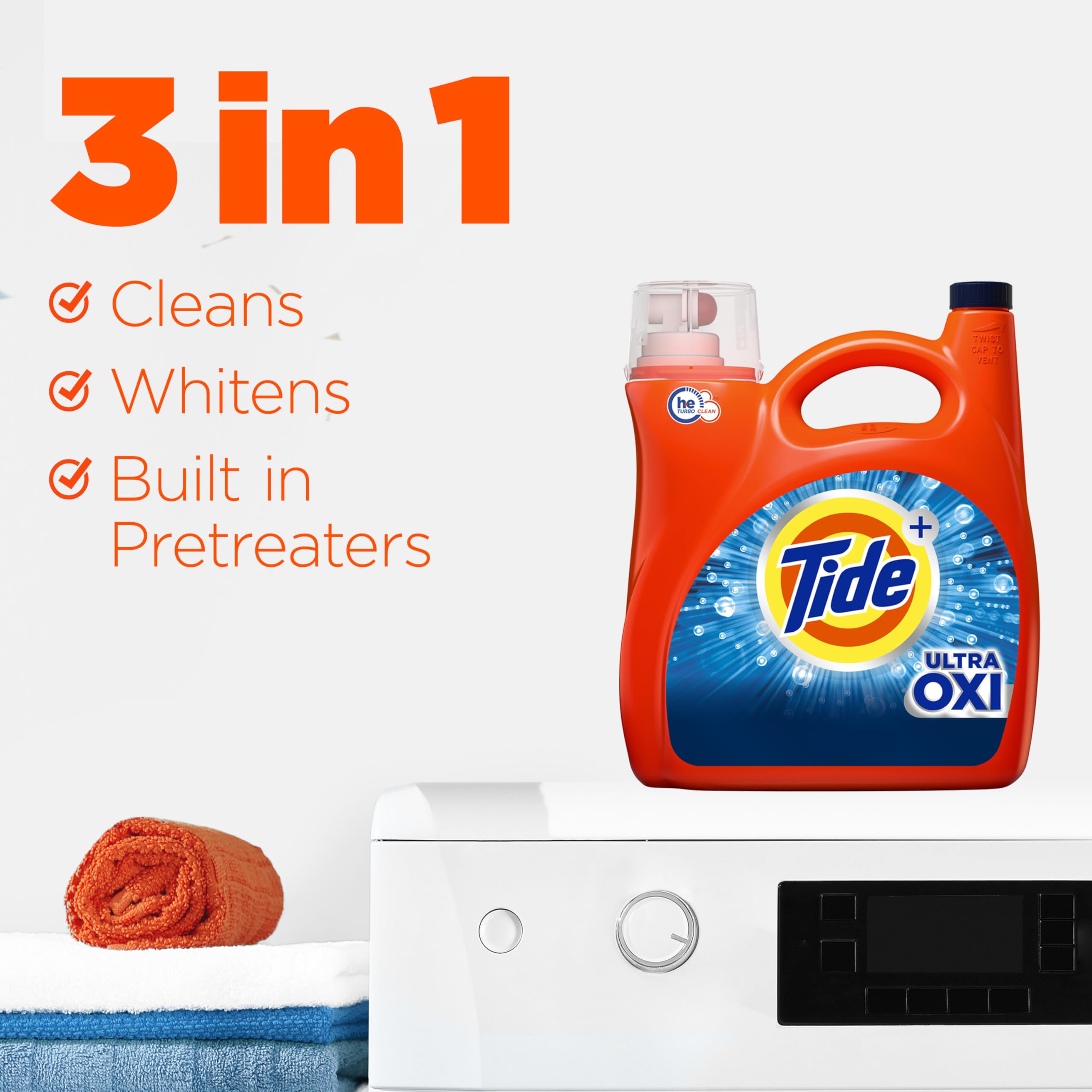 Foto 4 pulgar | Detergente Para Ropa Tide Ultra Oxi Liquid 3.9 L 94 Cargas - Venta Internacional.