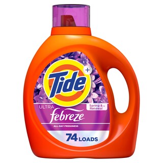 Foto 1 | Detergente Para Ropa Tide Plus Febreze Freshness, 3,11 L, 74 Cargas - Venta Internacional.