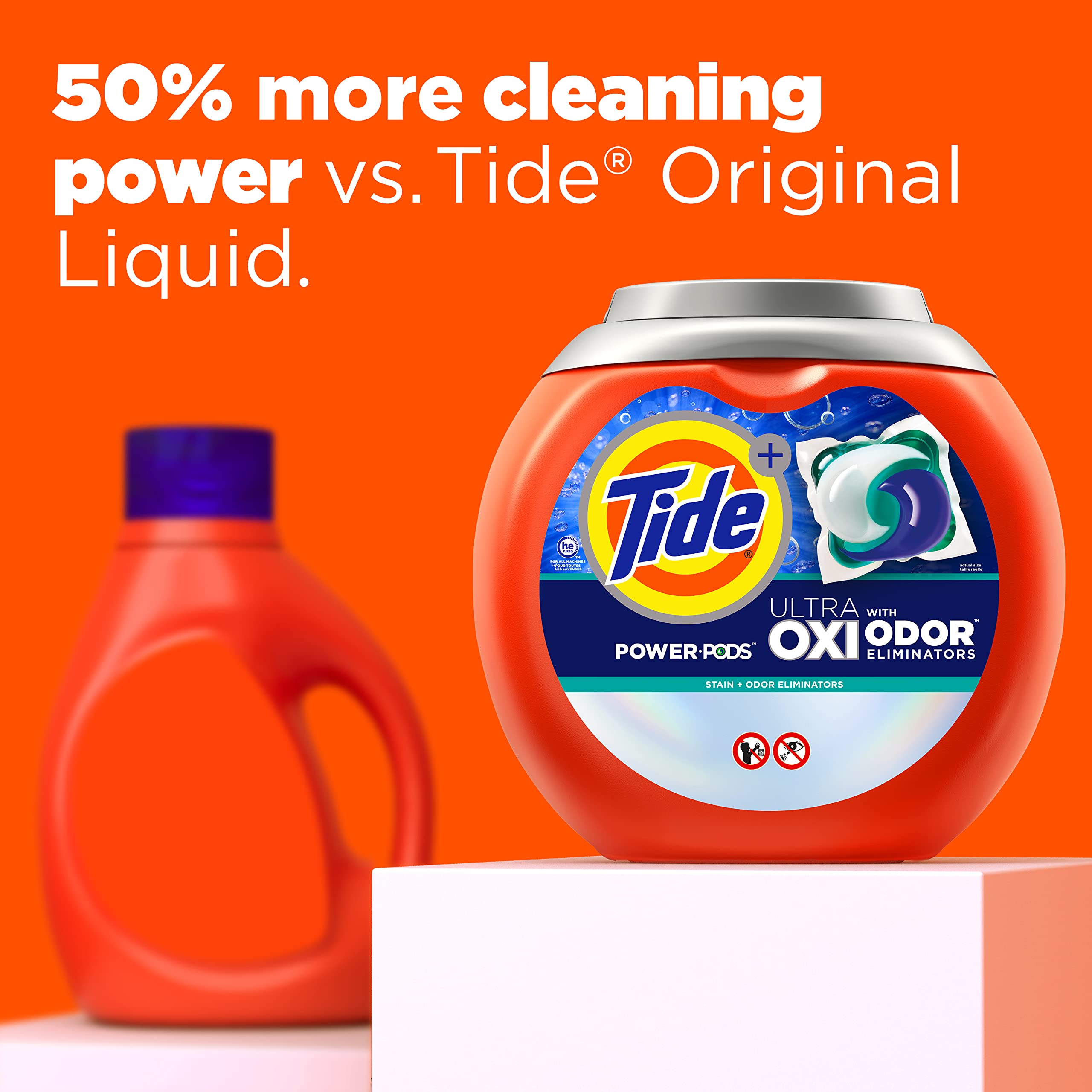 Foto 5 pulgar | Detergente Para Ropa Tide Ultra Oxi Power Pods, 25 Paquetes - Venta Internacional.
