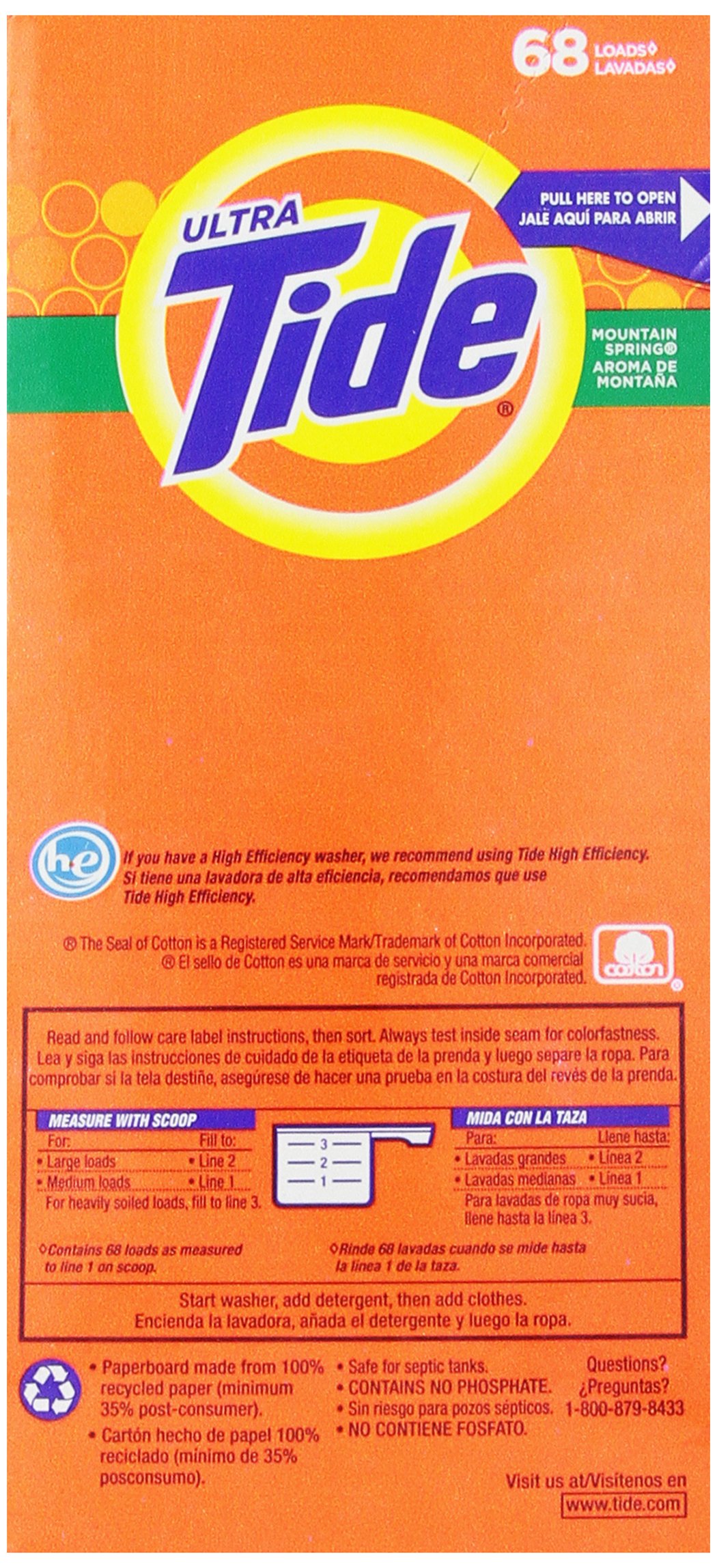 Foto 5 pulgar | Detergente Tide Powder Mountain Spring 2,8 L - Venta Internacional