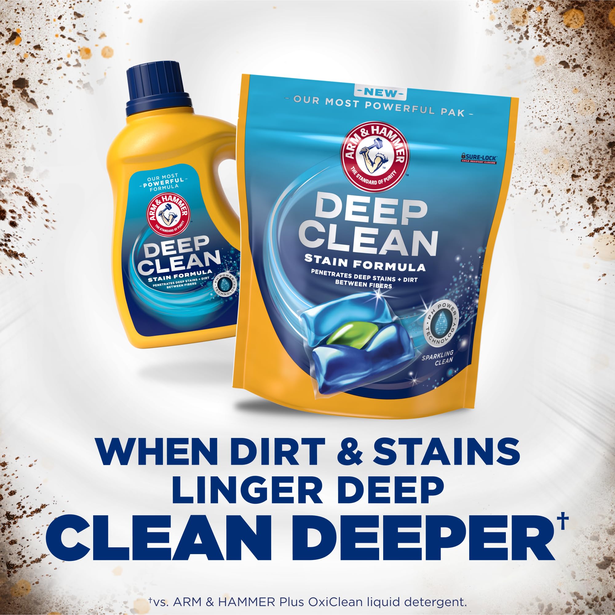 Foto 4 pulgar | Detergente para Ropa Arm & Hammer Deep Clean Stain 44 Power Paks - Venta Internacional