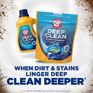 Foto 3 | Detergente para Ropa Arm & Hammer Deep Clean Stain 44 Power Paks - Venta Internacional