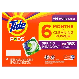 Foto 1 | Detergente Para Ropa Tide Pods Spring Meadow Scent, 168 Paquetes - Venta Internacional.