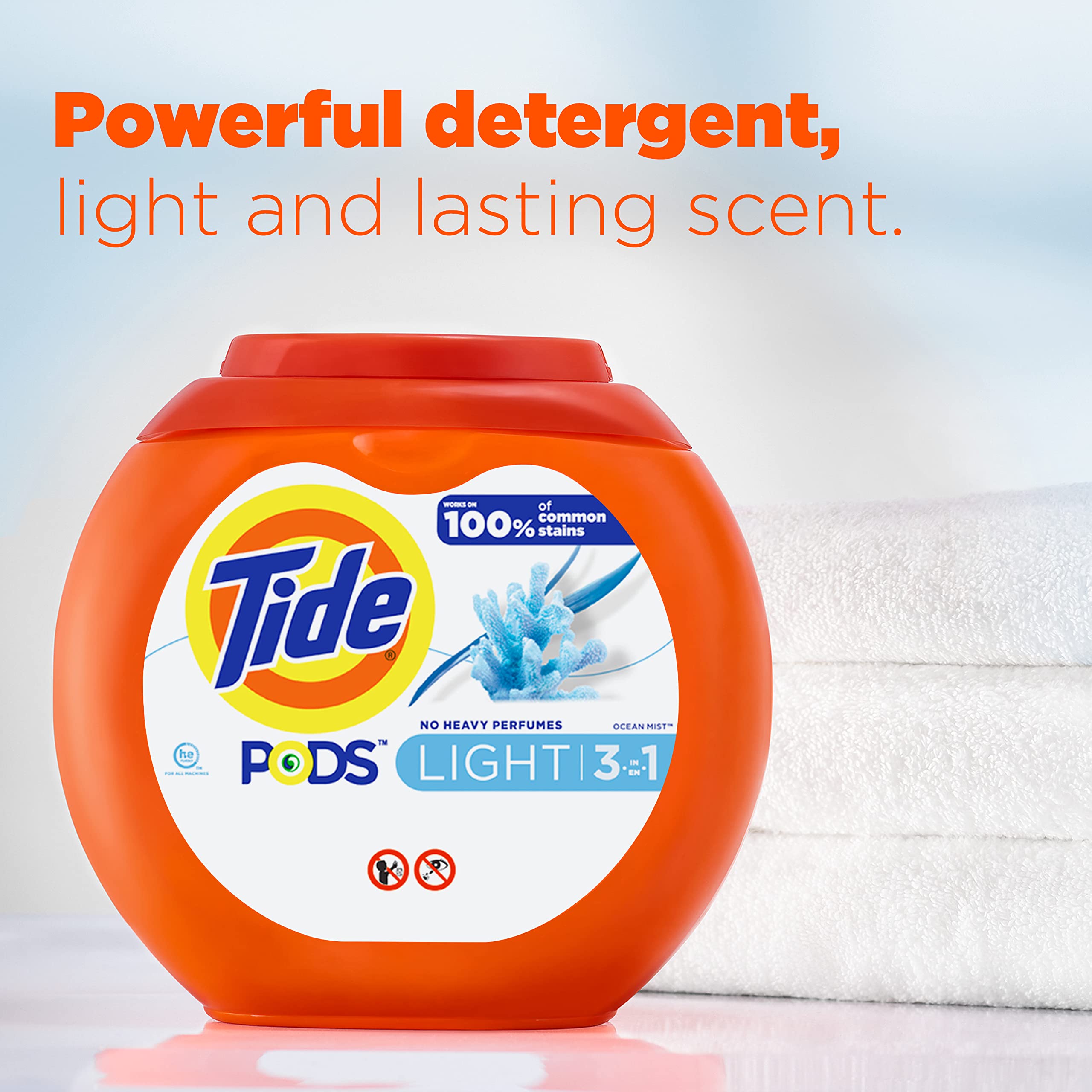 Foto 3 pulgar | Detergente Para Ropa Tide Pods Light 57 Paquetes Ocean Mist Scent - Venta Internacional.