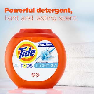 Foto 2 | Detergente Para Ropa Tide Pods Light 57 Paquetes Ocean Mist Scent - Venta Internacional.