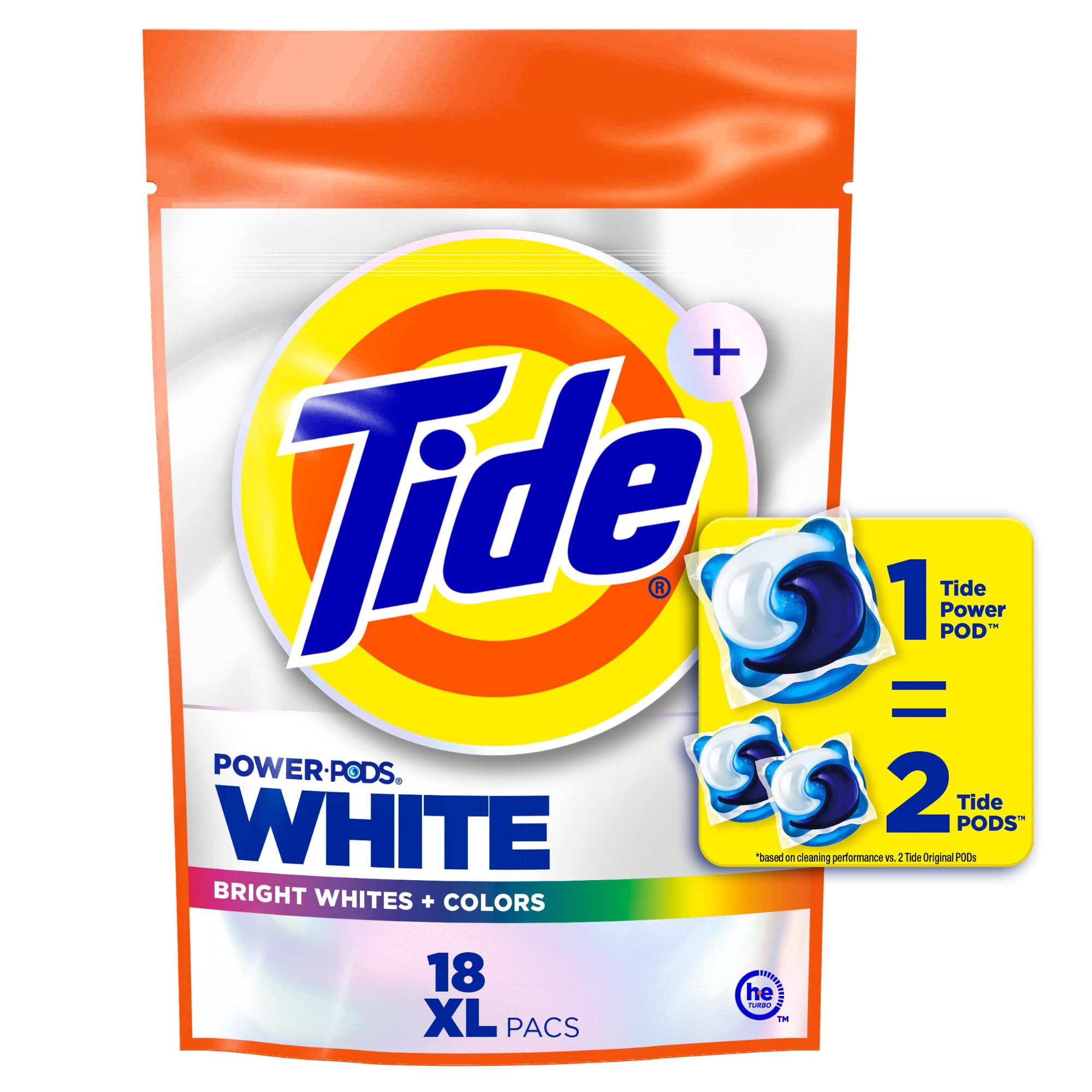 Detergente Para Ropa Tide Power Pods Plus Ultra Oxi, 18 Unidades - Venta Internacional. $600