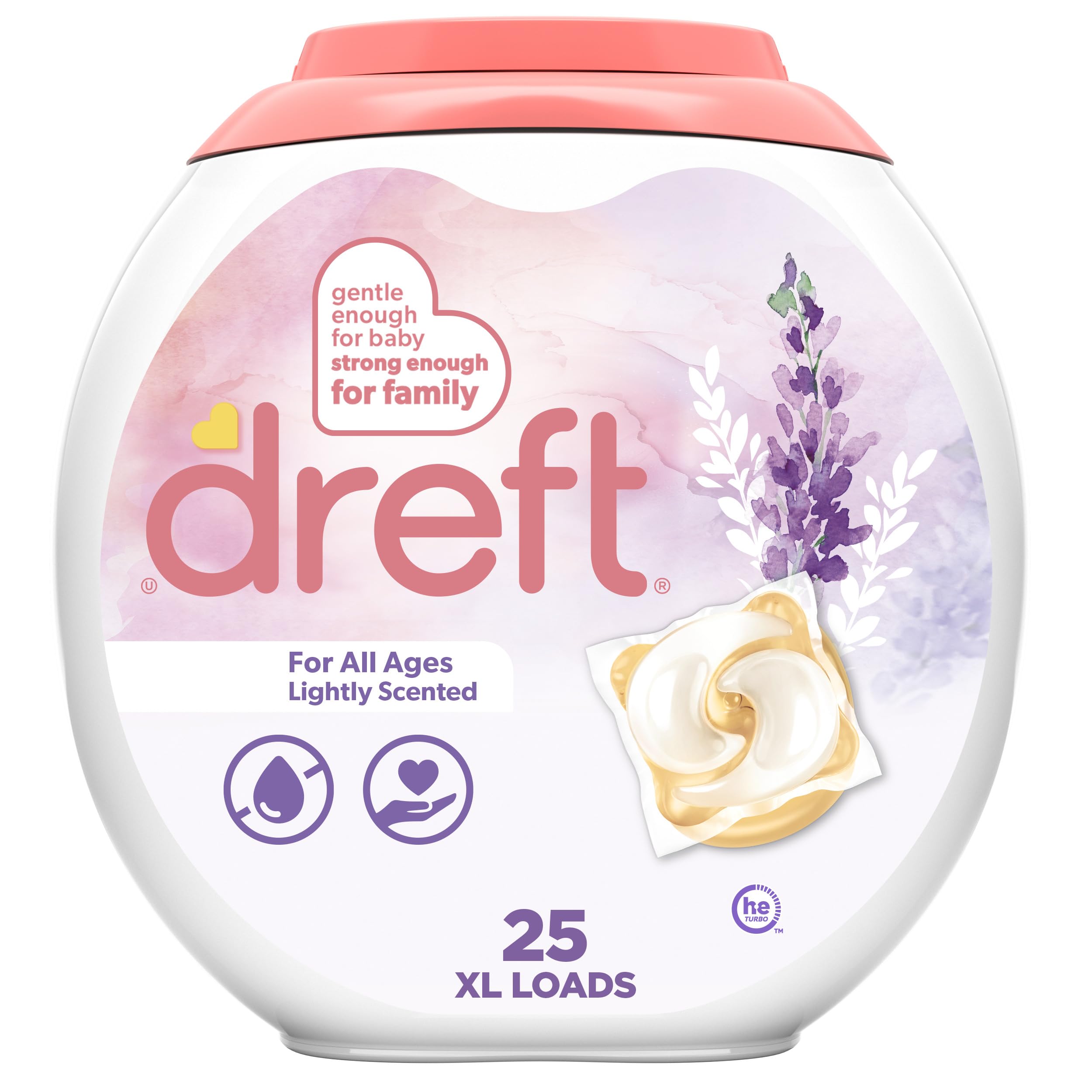 Foto 2 pulgar | Detergente para Ropa Dreft He Compatibles con Lavanda 25 Unidades - Venta Internacional