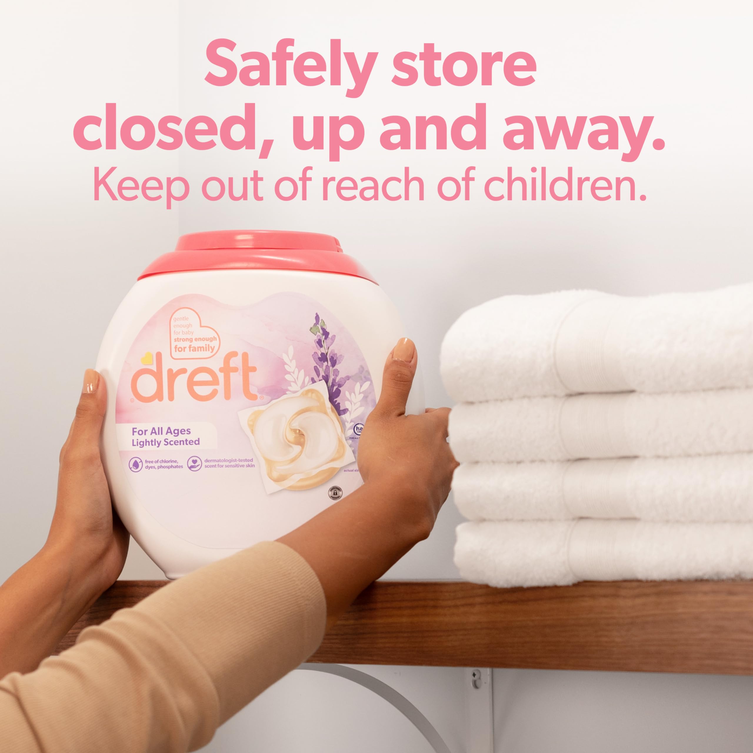 Foto 8 pulgar | Detergente Para Ropa Dreft Xl Pacs Light Scent Lavender, 45 Unidades - Venta Internacional.