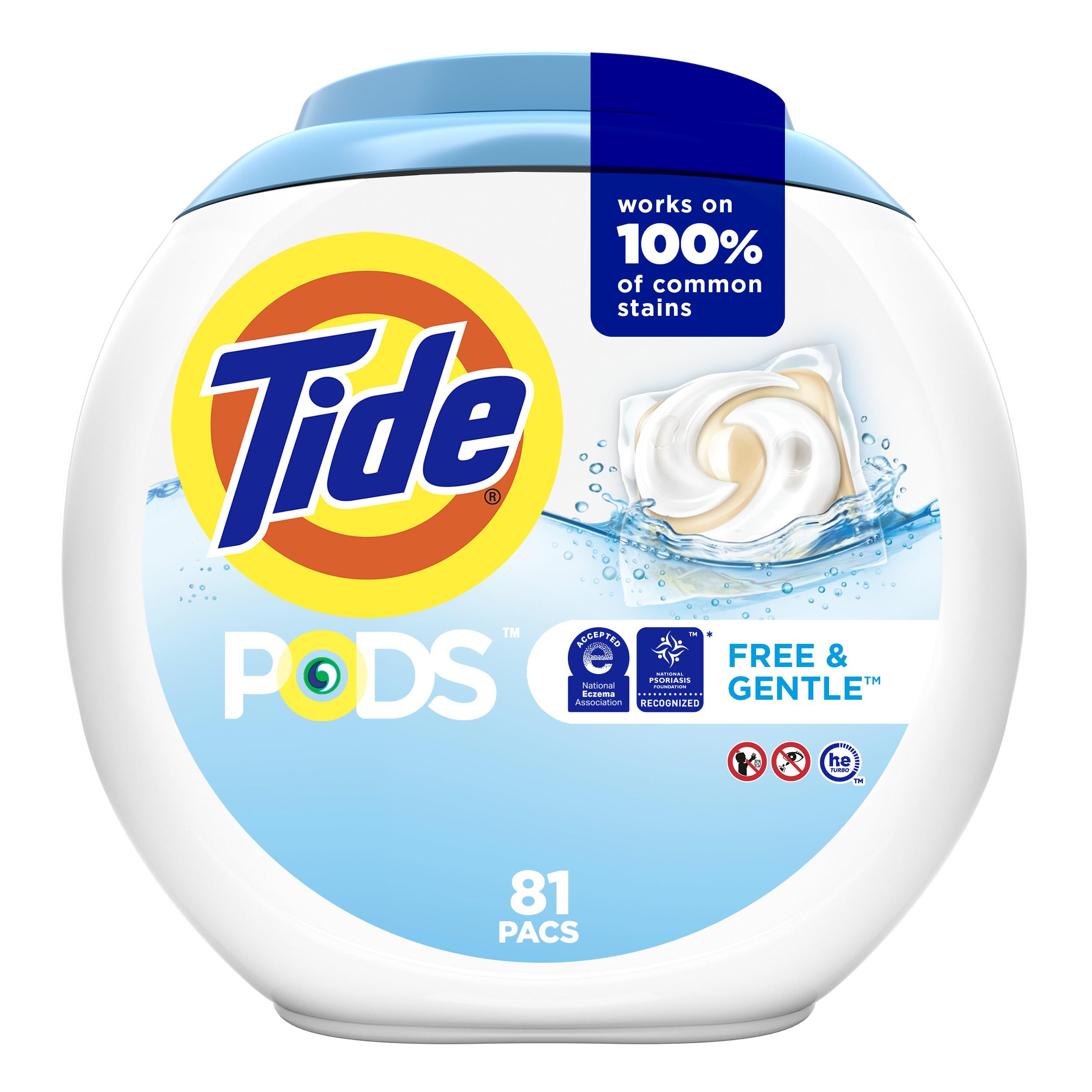 Foto 2 pulgar | Detergente Para Ropa En Cápsulas Tide Pods Free & Gentle, 81 Unidades - Venta Internacional.