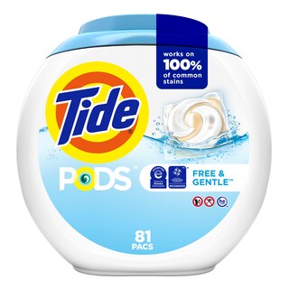 Foto 1 | Detergente Para Ropa En Cápsulas Tide Pods Free & Gentle, 81 Unidades - Venta Internacional.