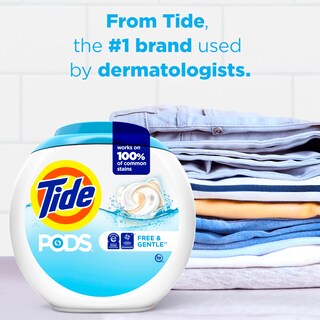 Foto 2 | Detergente Para Ropa En Cápsulas Tide Pods Free & Gentle, 81 Unidades - Venta Internacional.