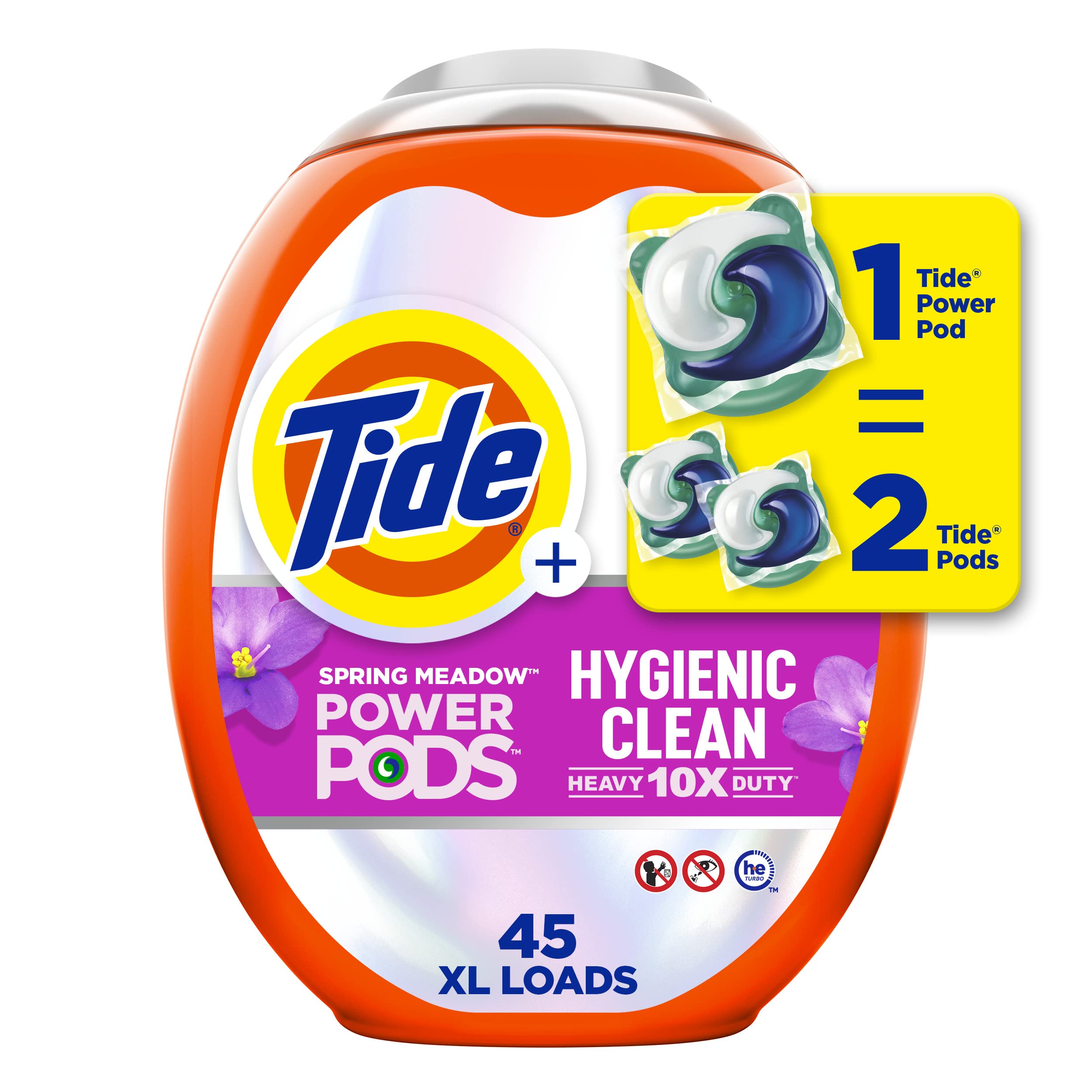 Foto 2 pulgar | Detergente Para Ropa Tide Hygienic Clean Heavy Duty, 45 Paquetes - Venta Internacional.