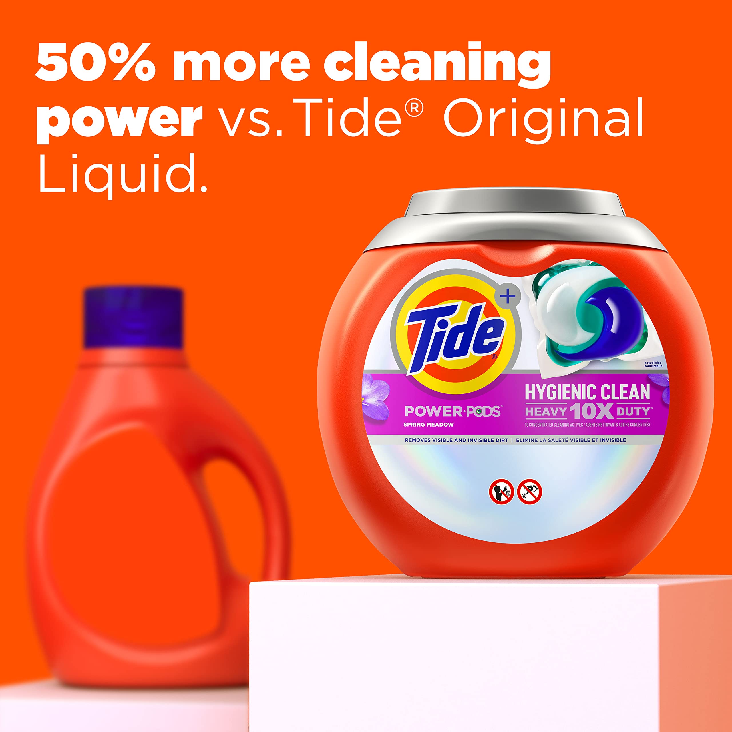 Foto 4 | Detergente Para Ropa Tide Hygienic Clean Heavy Duty, 45 Paquetes - Venta Internacional.