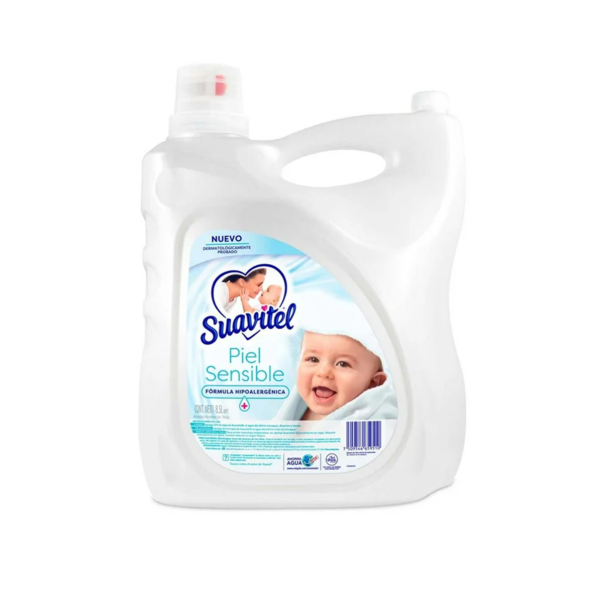 Foto 2 pulgar | Suavizante de Telas Suavitel Piel Sensible 8.5 L