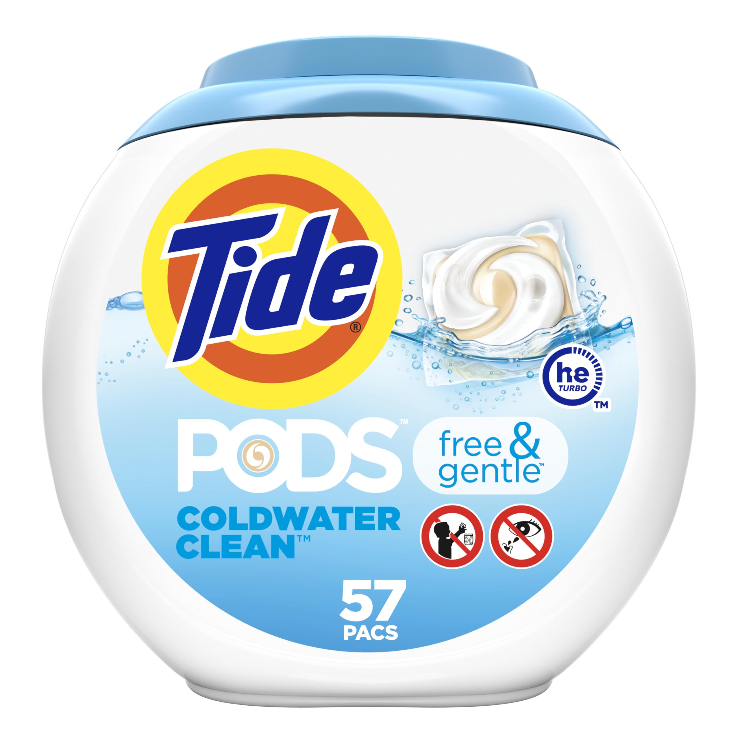 Detergente Para Ropa En Cápsulas Tide Free And Gentle (57 Unidades) - Venta Internacional. $732