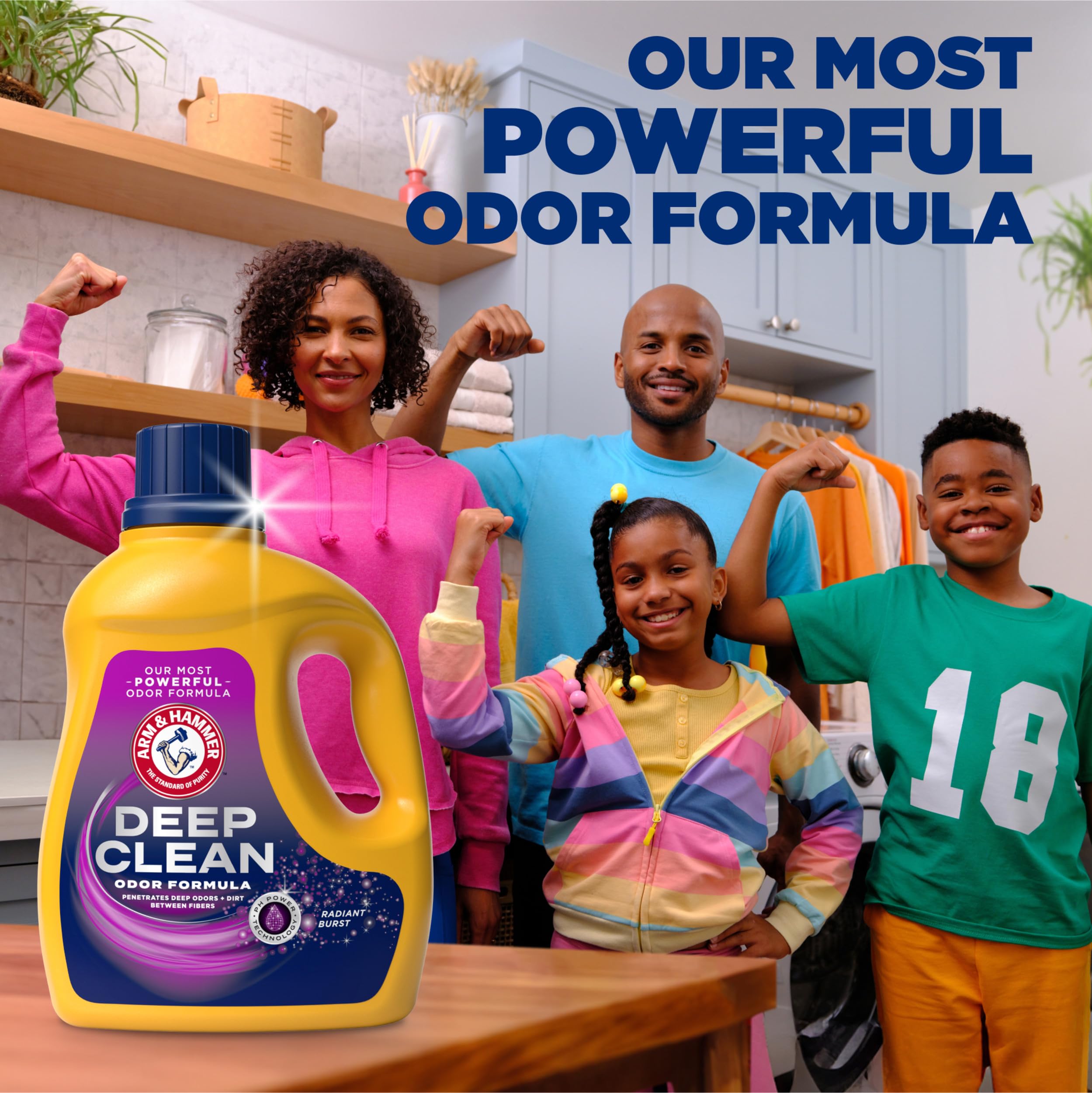 Foto 3 pulgar | Detergente Para Ropa Arm & Hammer Deep Clean Odor 3,02 L, 68 Cargas - Venta Internacional.