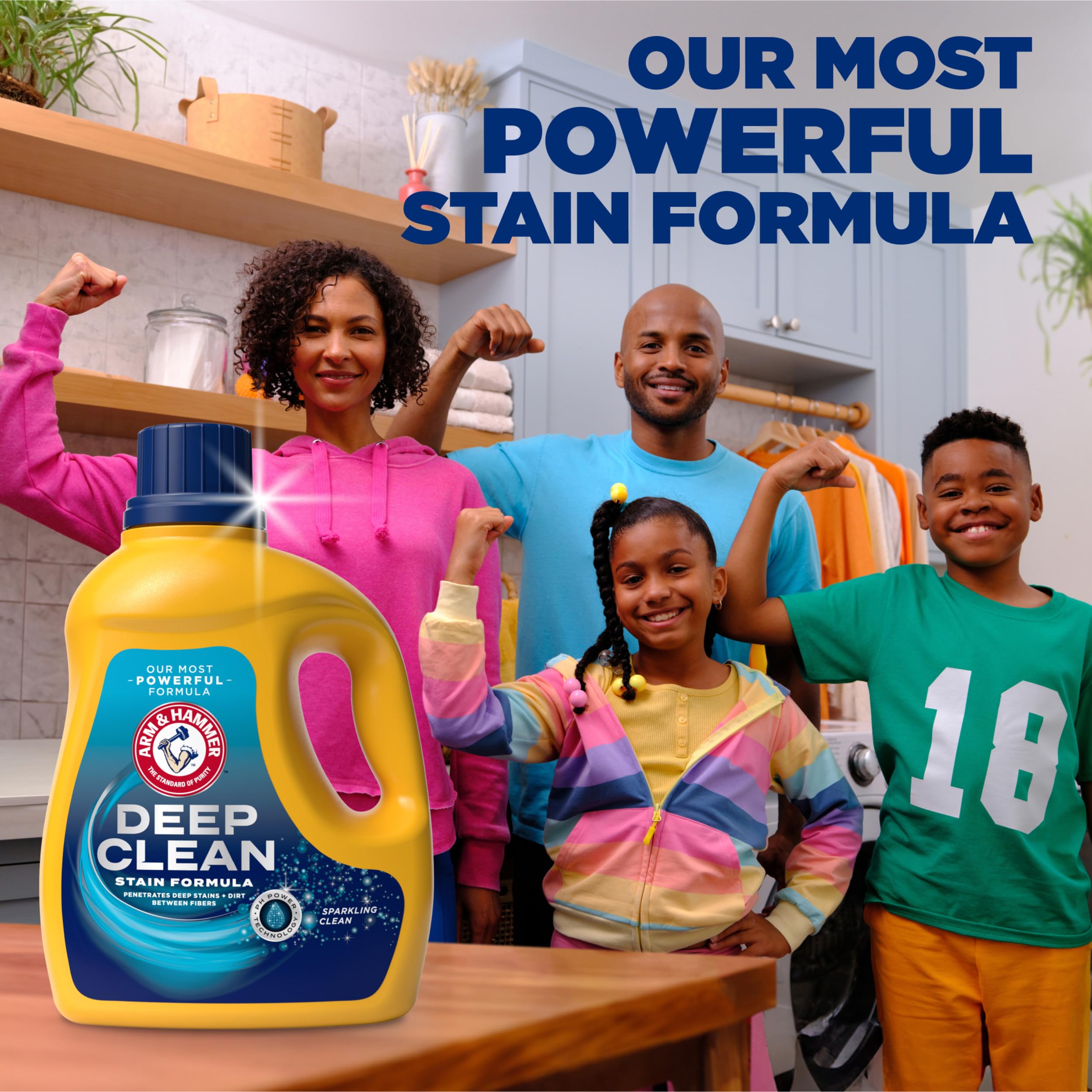 Foto 3 pulgar | Detergente Para Ropa Arm & Hammer Deep Clean Stain 3.02l 68 Loa - Venta Internacional.