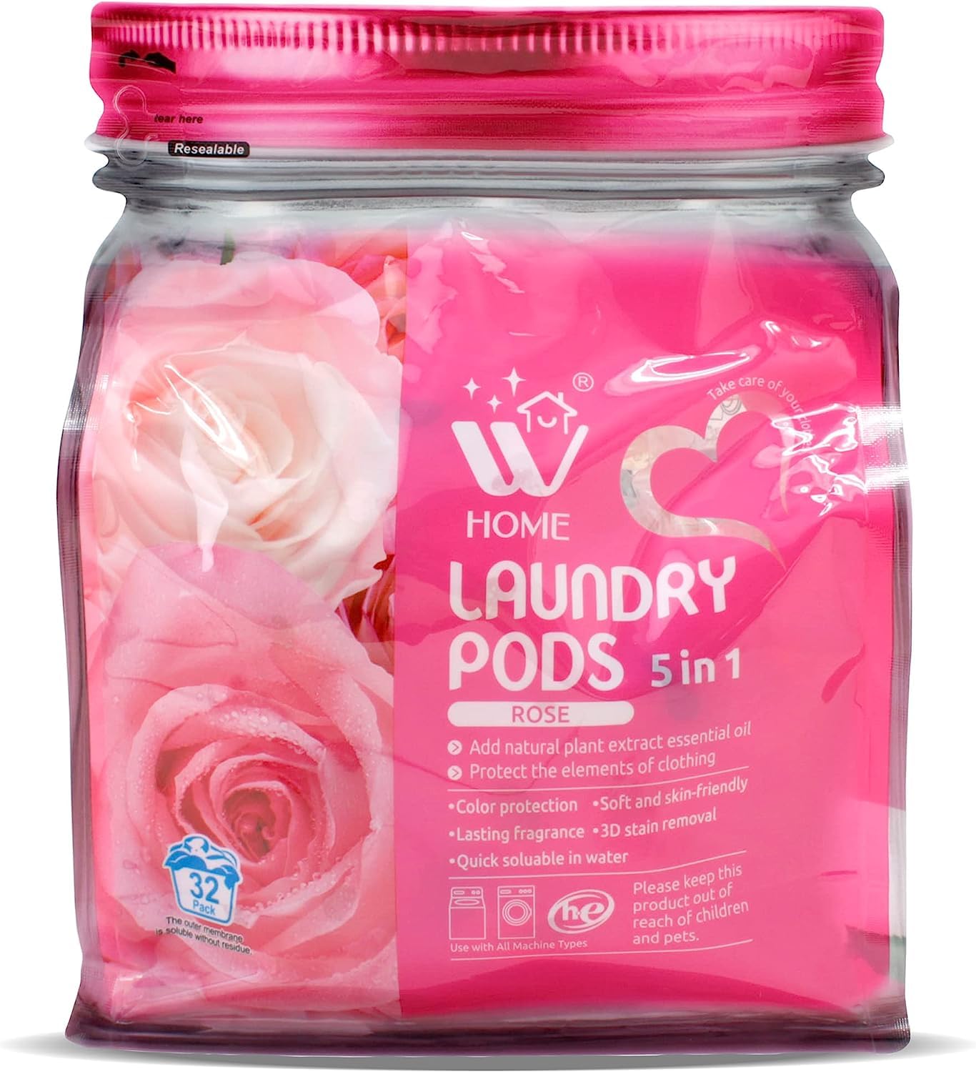 Foto 1 | Laundry Pods Natural Solution, Bolsa 5 En 1, 32 Unidades, He, 32 Ml - Venta Internacional.