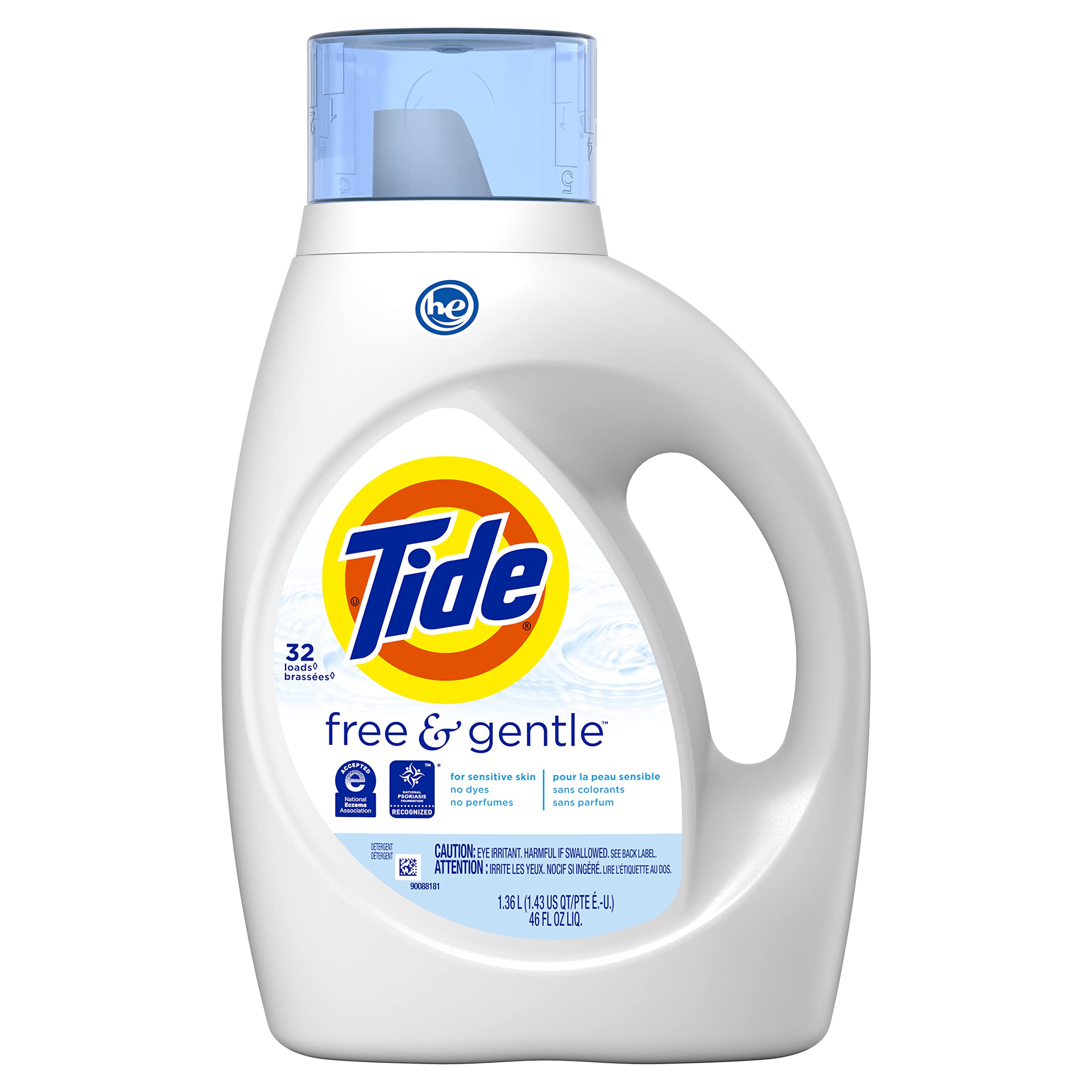 Foto 2 pulgar | Detergente Para Ropa Tide Free & Gentle Liquid Jabon 1.36l 32 L - Venta Internacional.