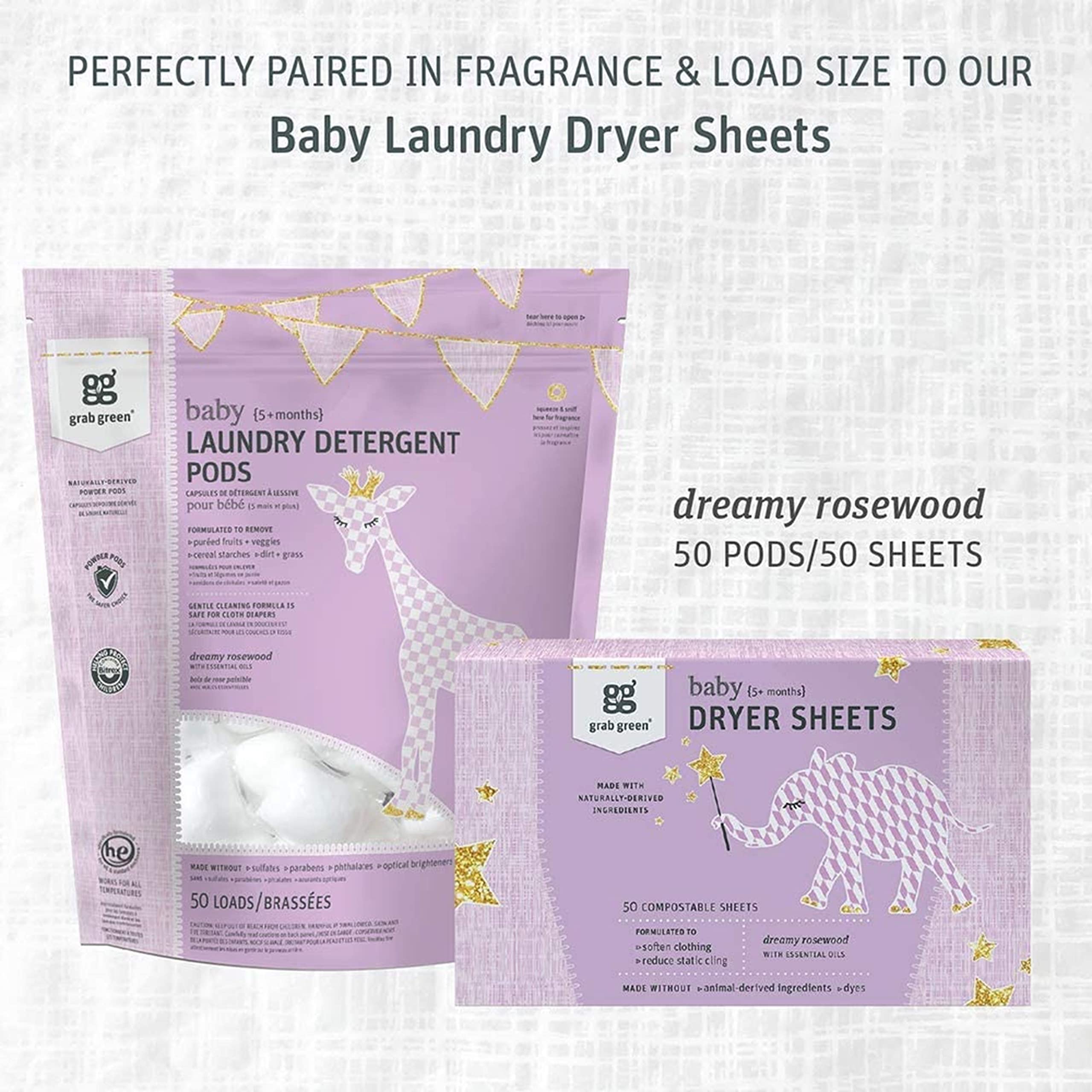 Foto 7 | Detergente Para Ropa En Cápsulas Grab Green Baby Dreamy Rosewood, 50 Unidades - Venta Internacional.