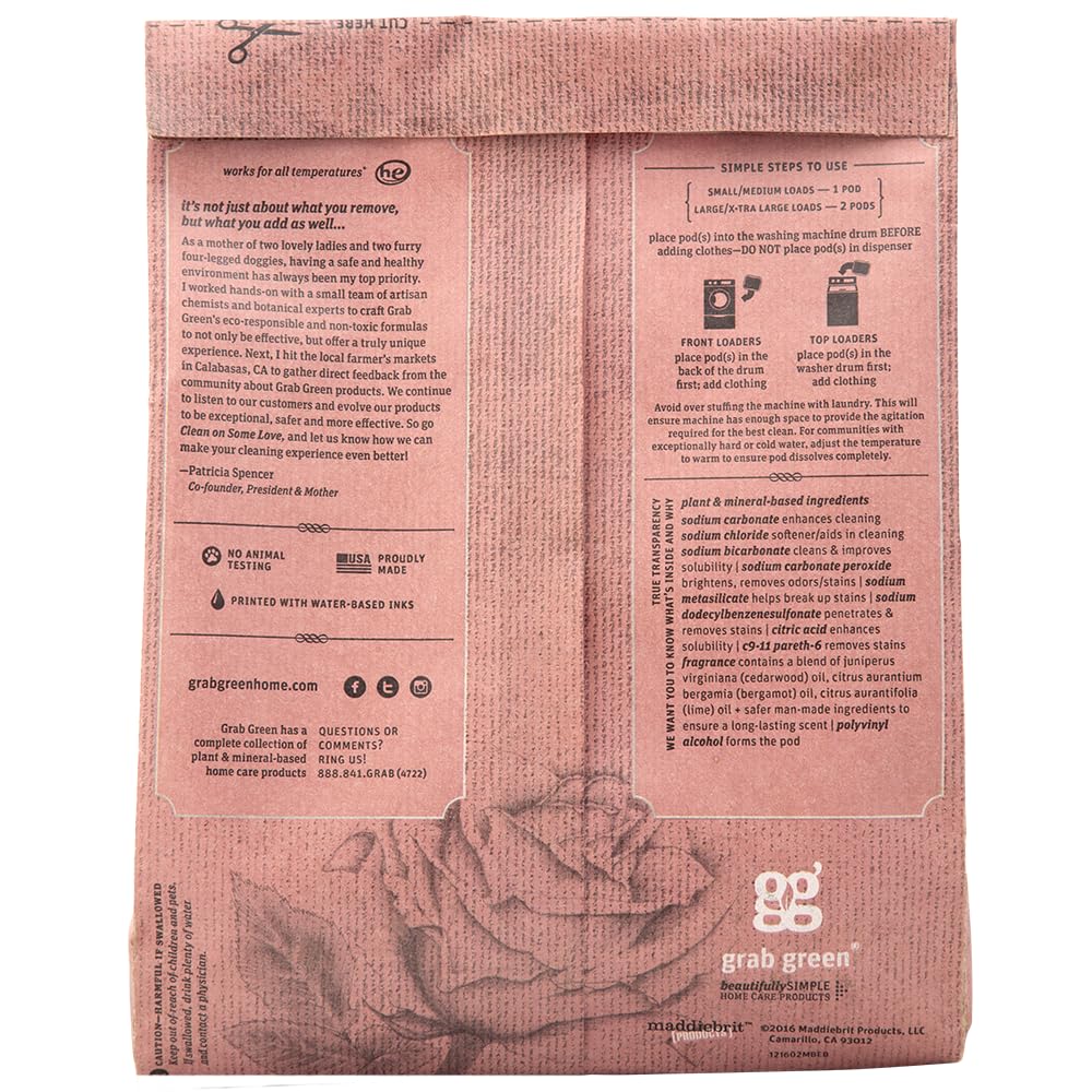 Foto 3 pulgar | Detergente En Polvo Para Ropa Grab Green Stoneworks, 50 Unidades - Venta Internacional.