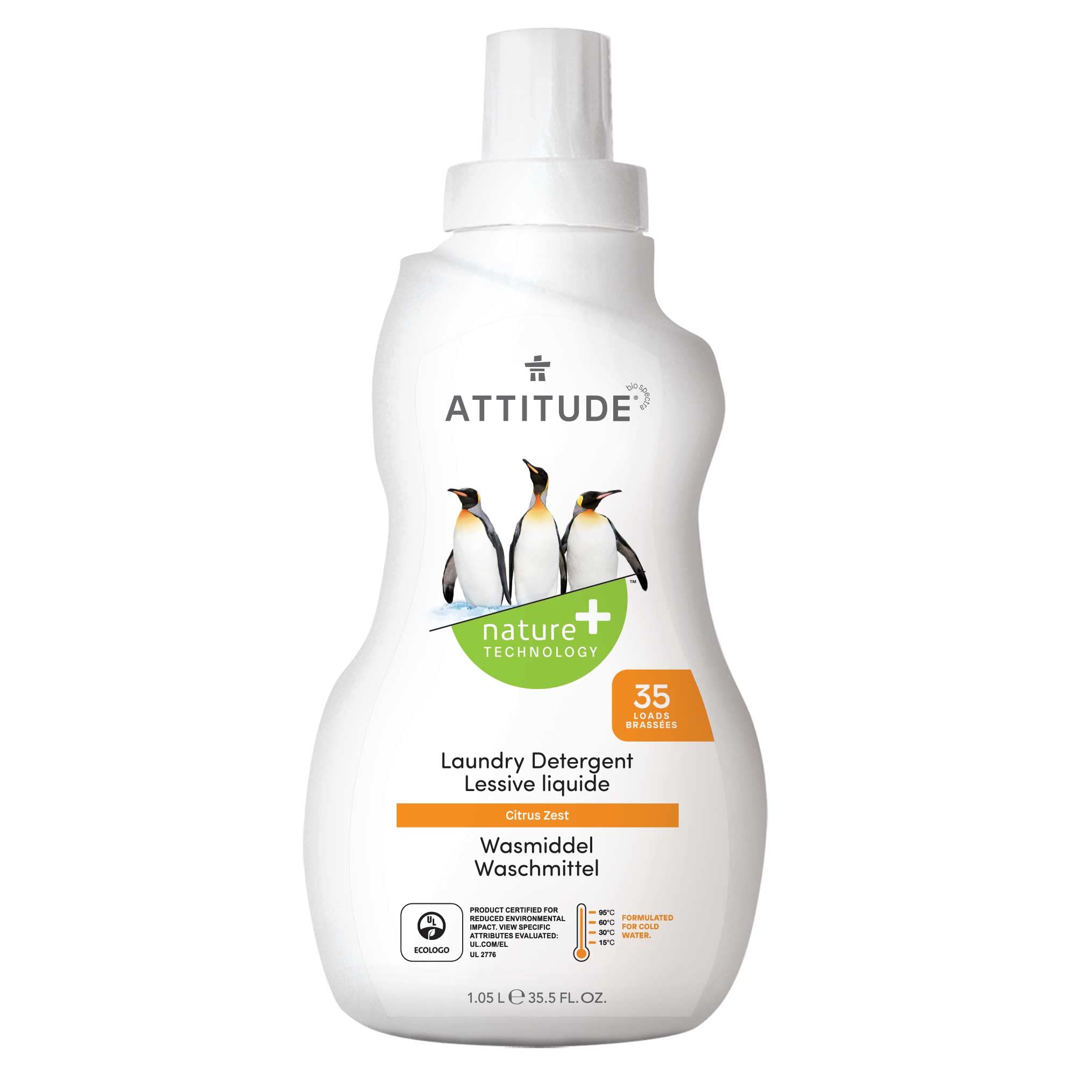Foto 2 pulgar | Detergente Para Ropa Attitude Liquid Citrus Zest, 1,05 L, 35 Cargas - Venta Internacional.