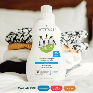 Foto 2 | Detergente Para Ropa Attitude Liquid Citrus Zest, 1,05 L, 35 Cargas - Venta Internacional.