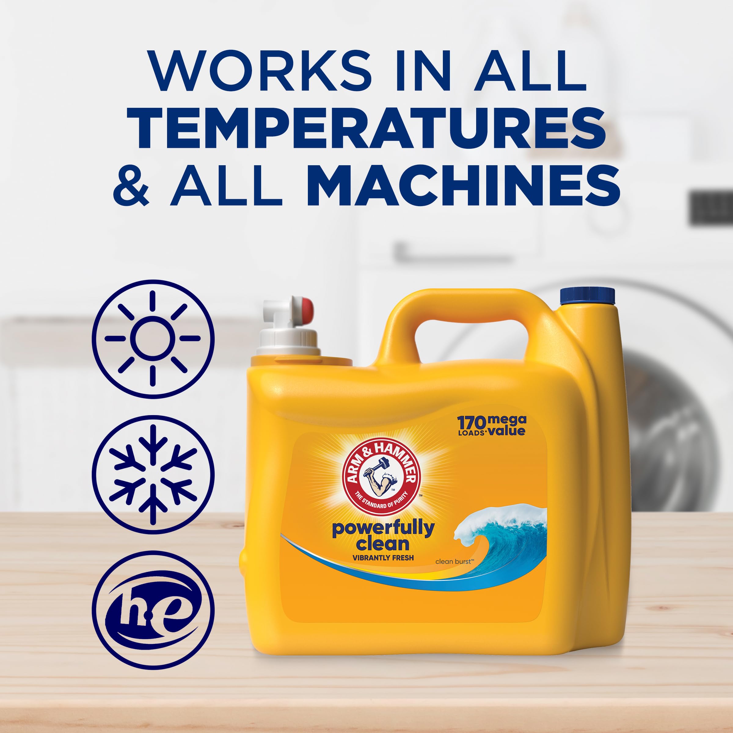 Foto 3 pulgar | Detergente Líquido Para Ropa Arm & Hammer Clean Burst 5.9l 200 Cargas - Venta Internacional.