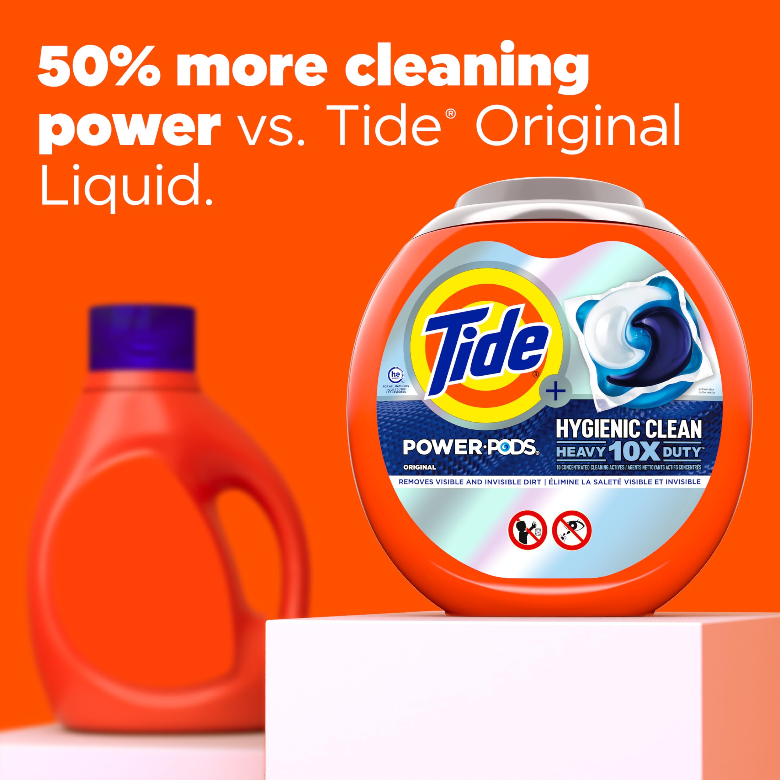 Foto 7 pulgar | Detergente Para Ropa Tide Hygienic Clean Heavy Duty, 63 Paquetes - Venta Internacional.