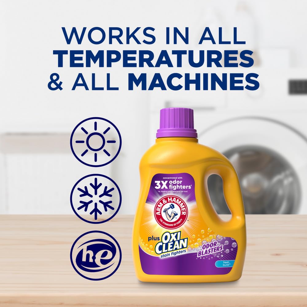 Foto 8 pulgar | Detergente Líquido Para Ropa Arm & Hammer Plus Oxiclean 2.97l - Venta Internacional.