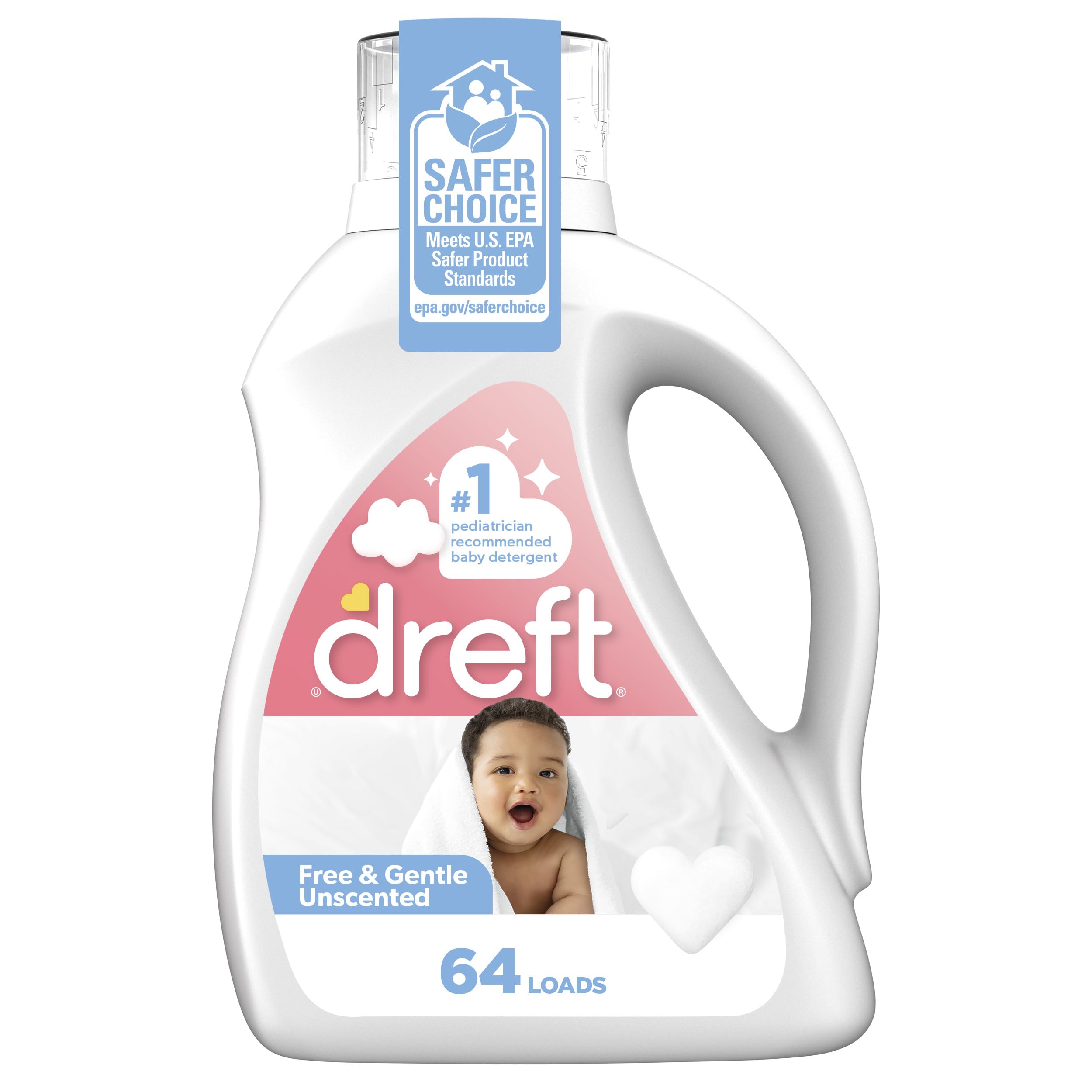 Detergente Para Ropa Dreft Liquid Baby Sin Perfume 2.7 L 64 Cargas - Venta Internacional. $1,174