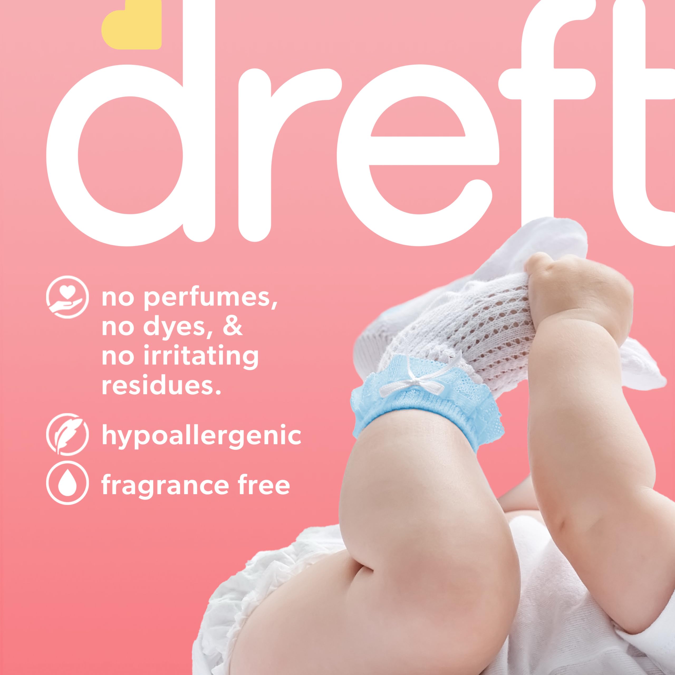 Foto 3 pulgar | Detergente Para Ropa Dreft Liquid Baby Sin Perfume 2.7 L 64 Cargas - Venta Internacional.