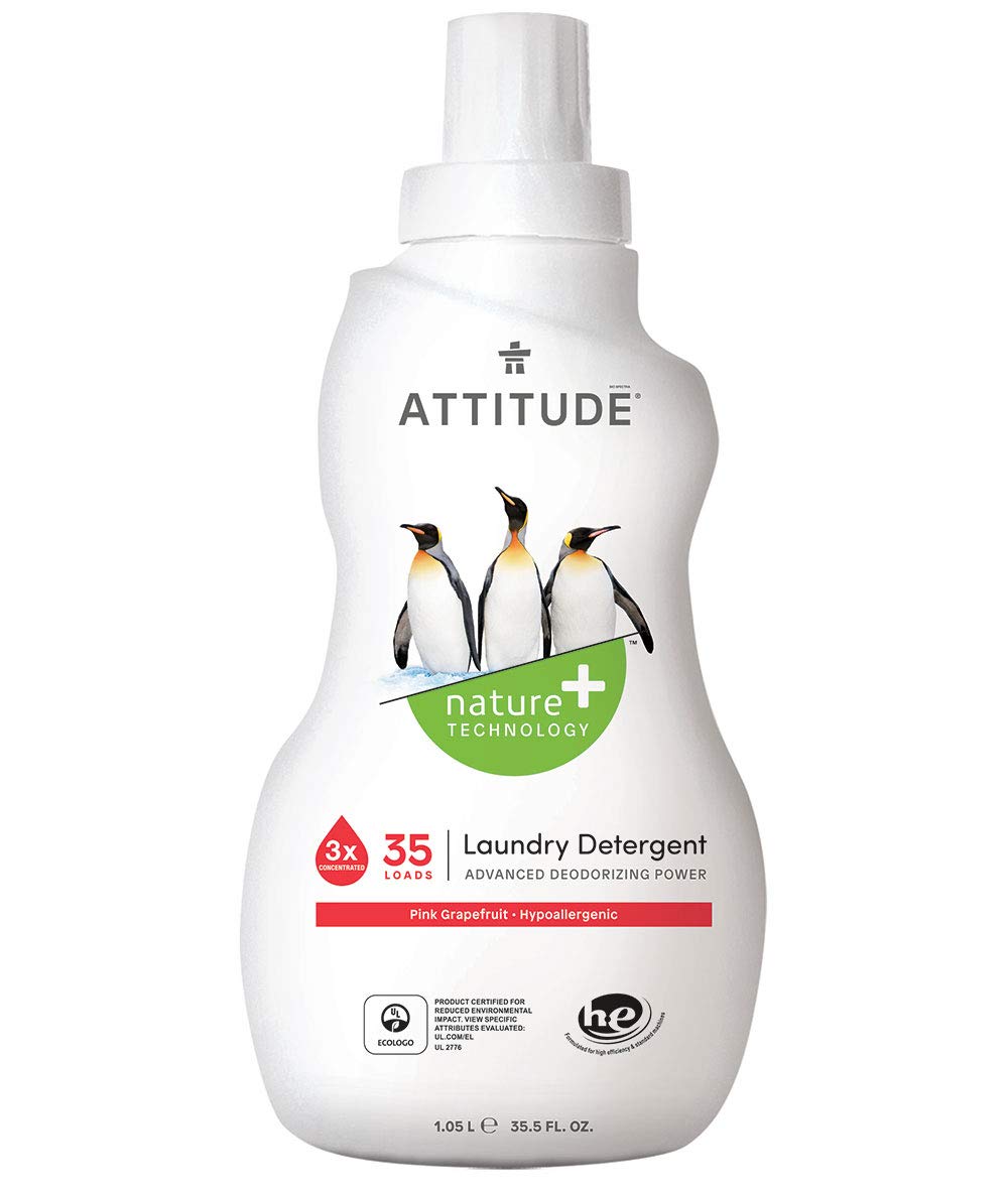 Detergente Líquido Para Ropa Attitude 1,05 L, 35 Cargas De Pomelo Rosa - Venta Internacional. $879