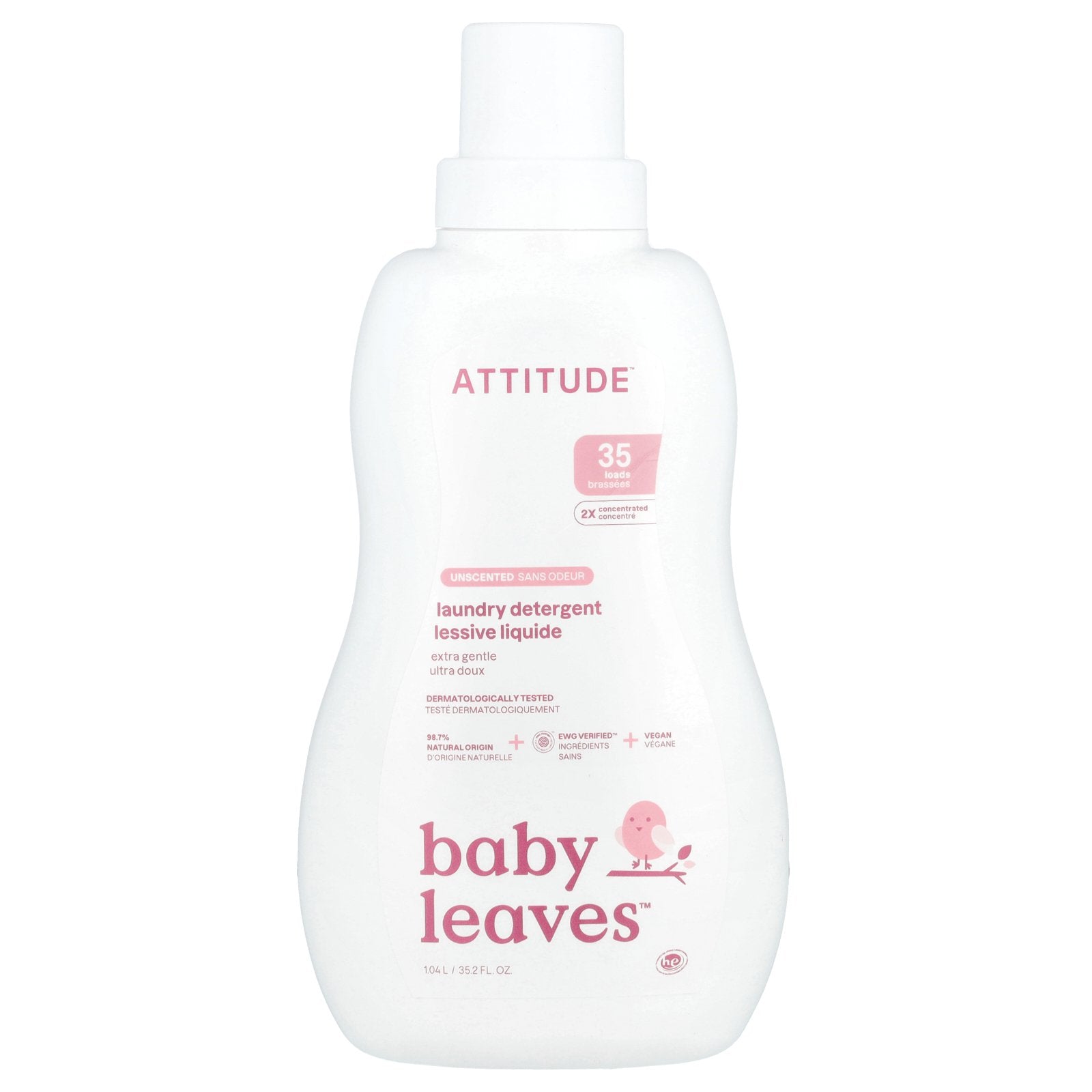 Foto 2 pulgar | Detergente Para Ropa Attitude Baby Leaves Extra Gentle 1.04 L - Venta Internacional.