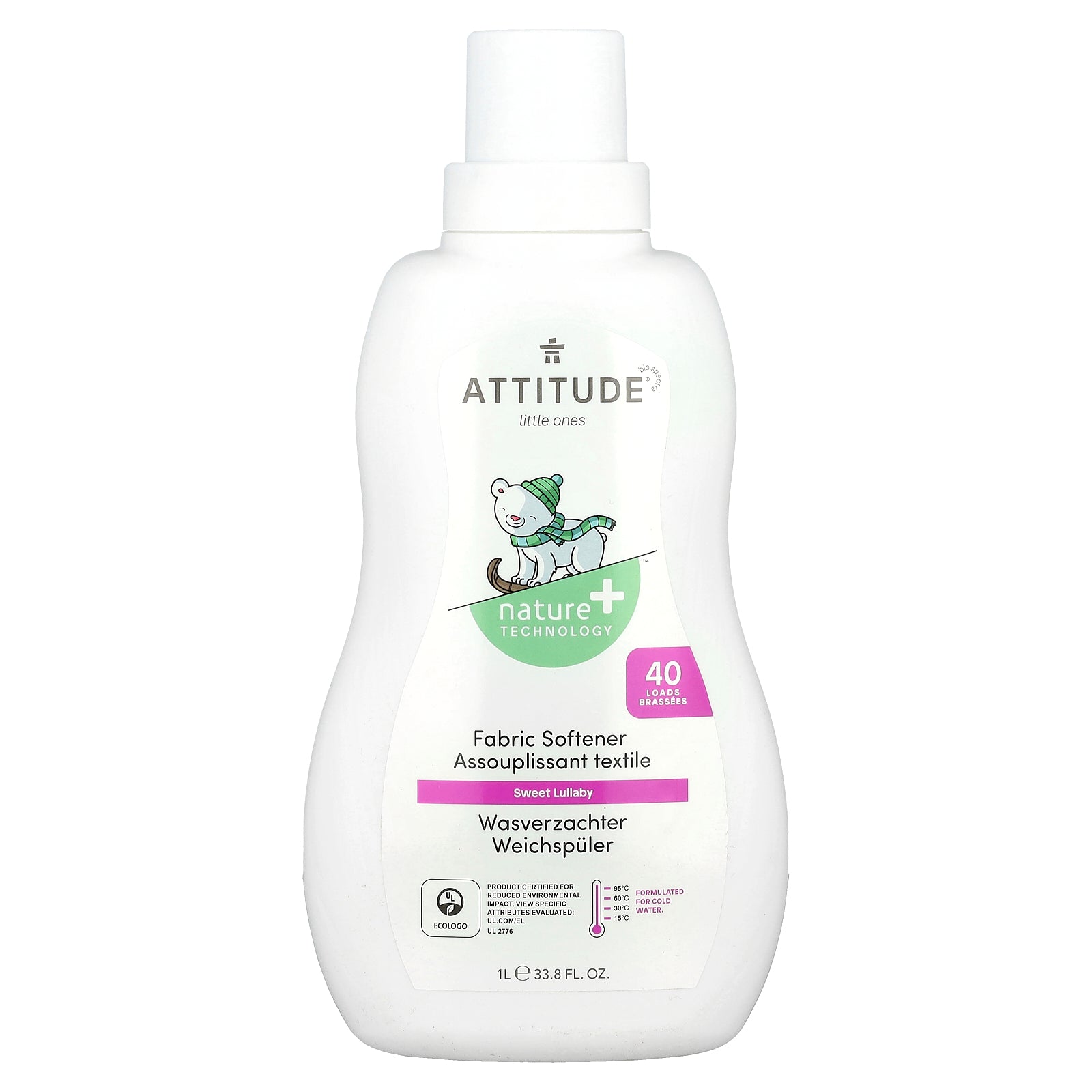 Suavizante De Telas Attitude Little Ones Sweet Lullaby, 1 Litro - Venta Internacional. $825