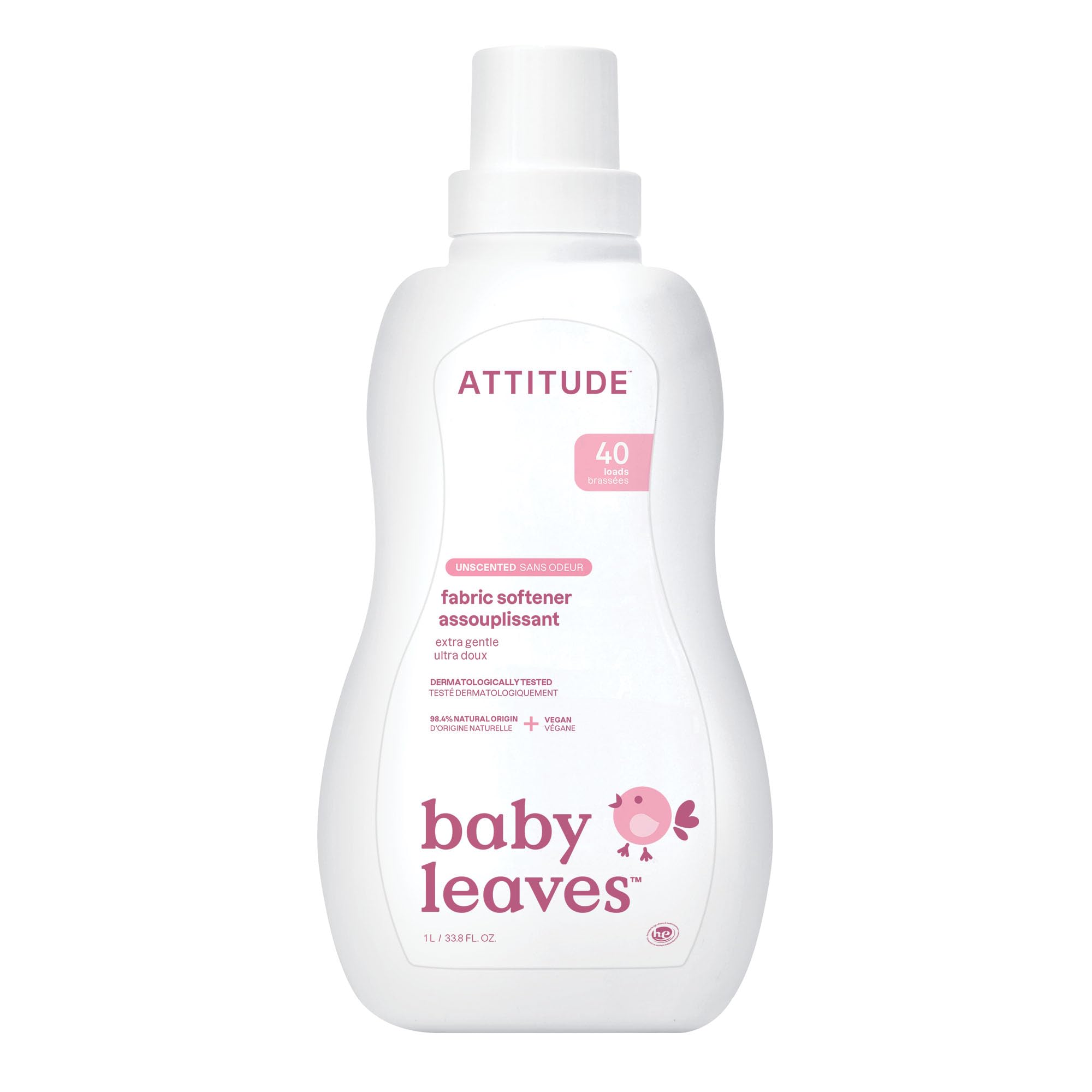 Suavizante De Telas Attitude Baby, 1 Litro, 40 Cargas, Sin Perfume - Venta Internacional. $803