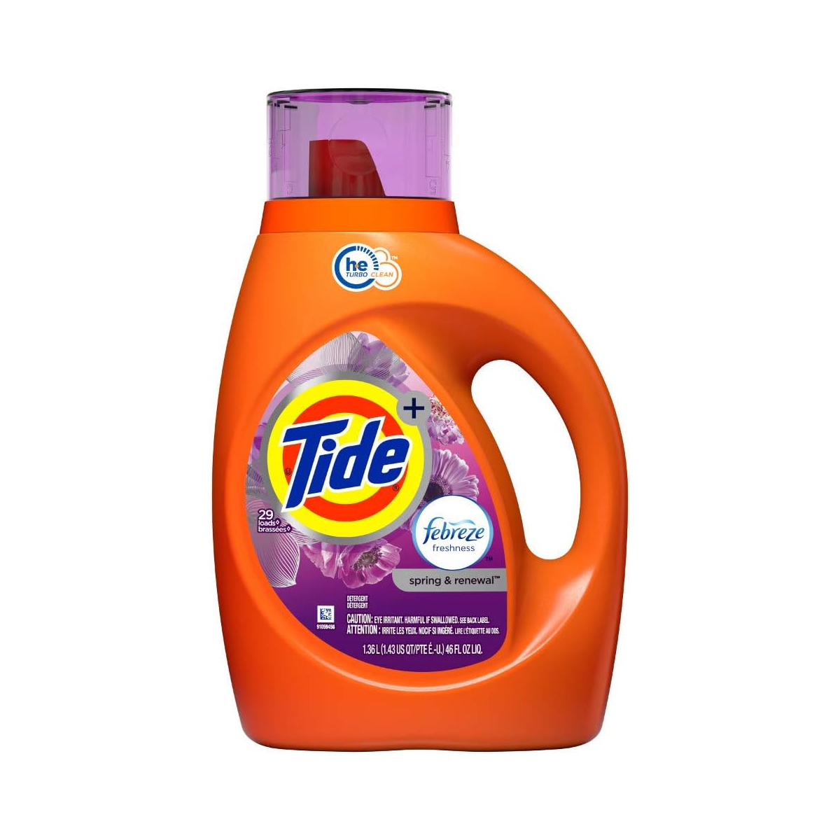 Foto 2 pulgar | Detergente Líquido Tide Febreze Spring 1.36lt