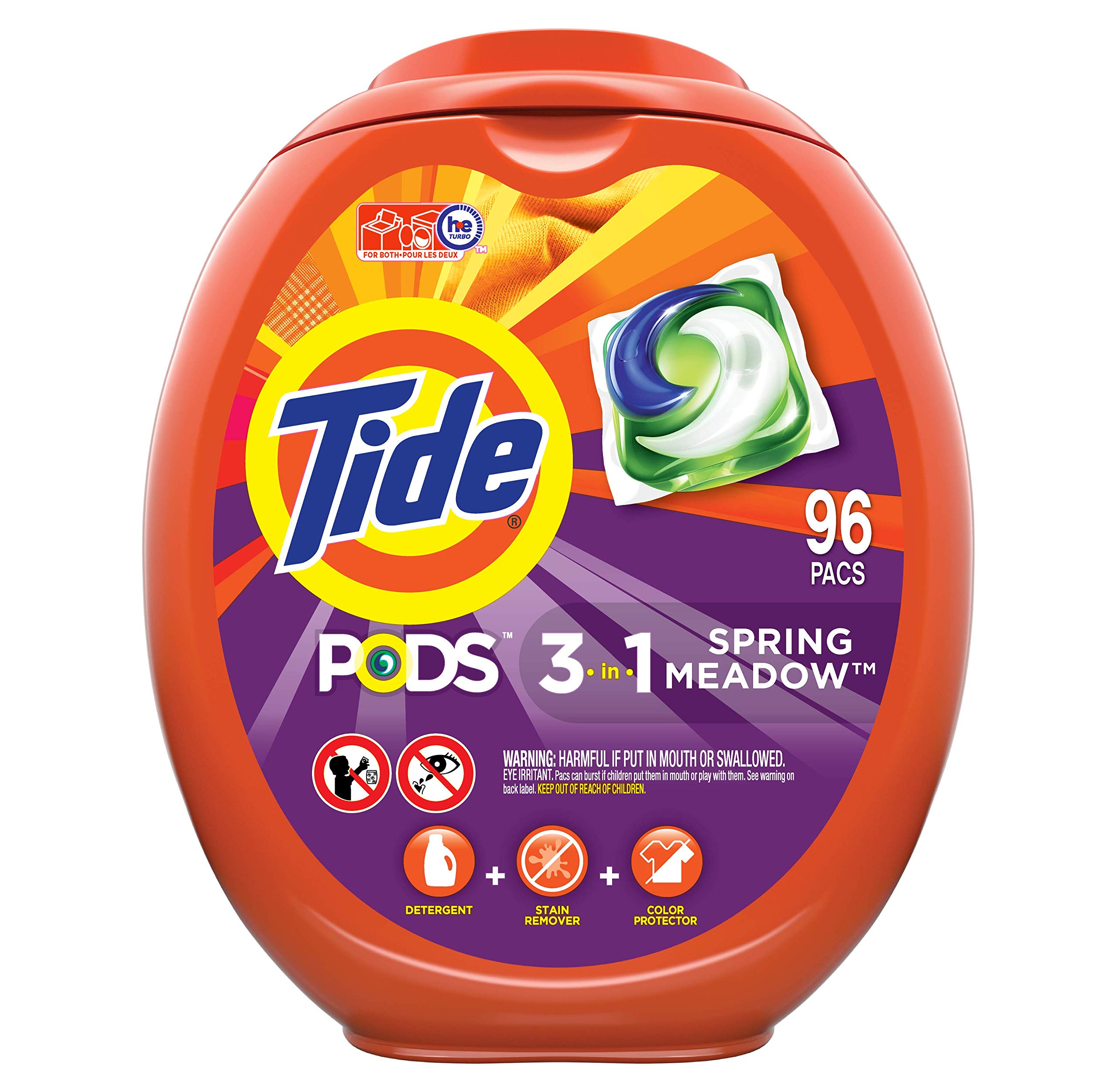 Detergente Para Ropa Tide Pods High Efficiency Spring Meadow 96 - Venta Internacional. $1,289