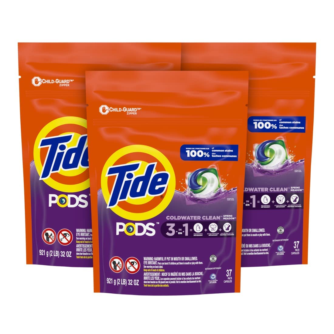 Detergente Para Ropa En Cápsulas Tide Pods Spring Meadow  111 Unidades - Venta Internacional. $1,256